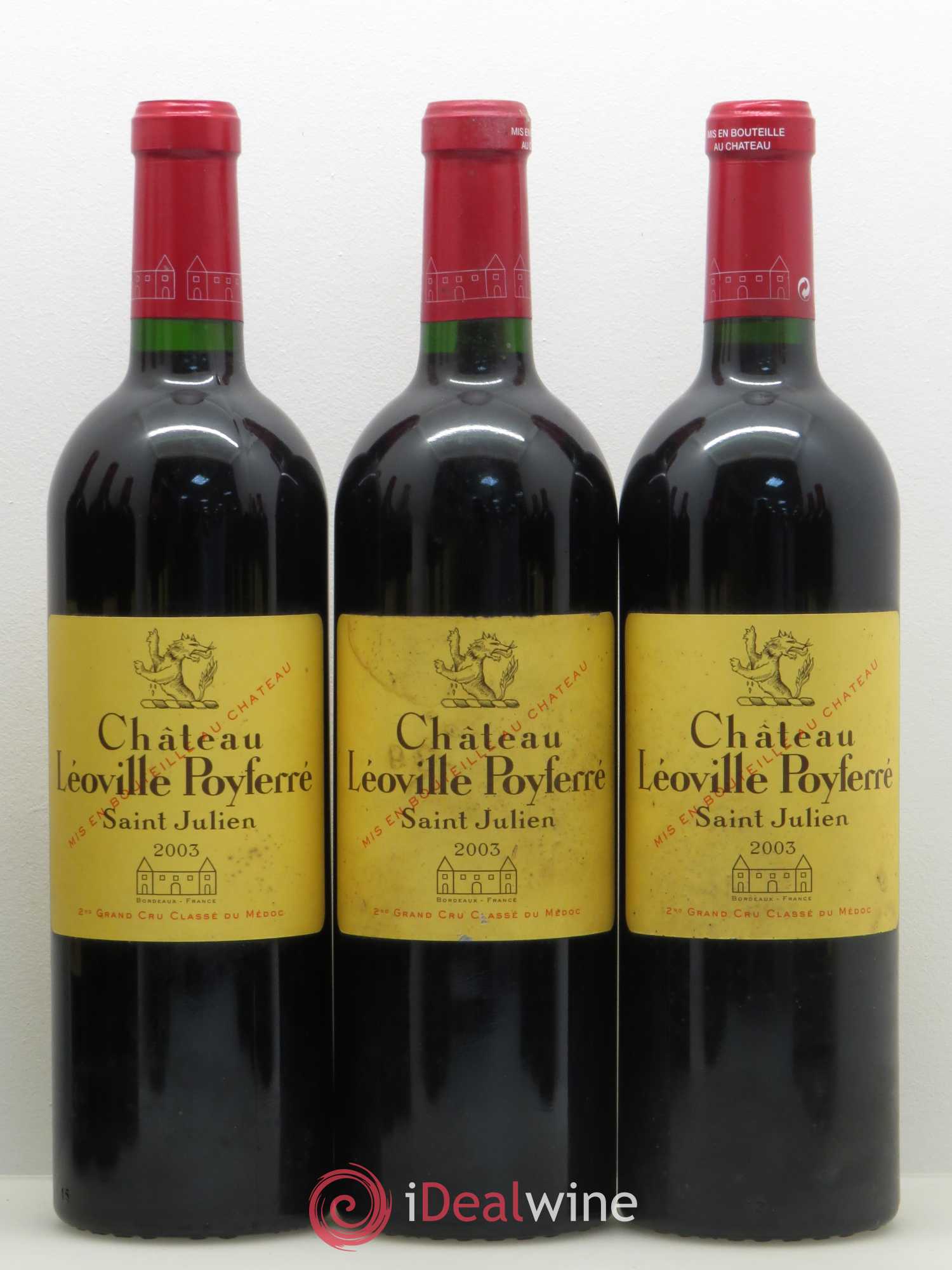Château Léoville Poyferré 2ème Grand Cru Classé 2003 - Lot de 12 bouteilles - 3