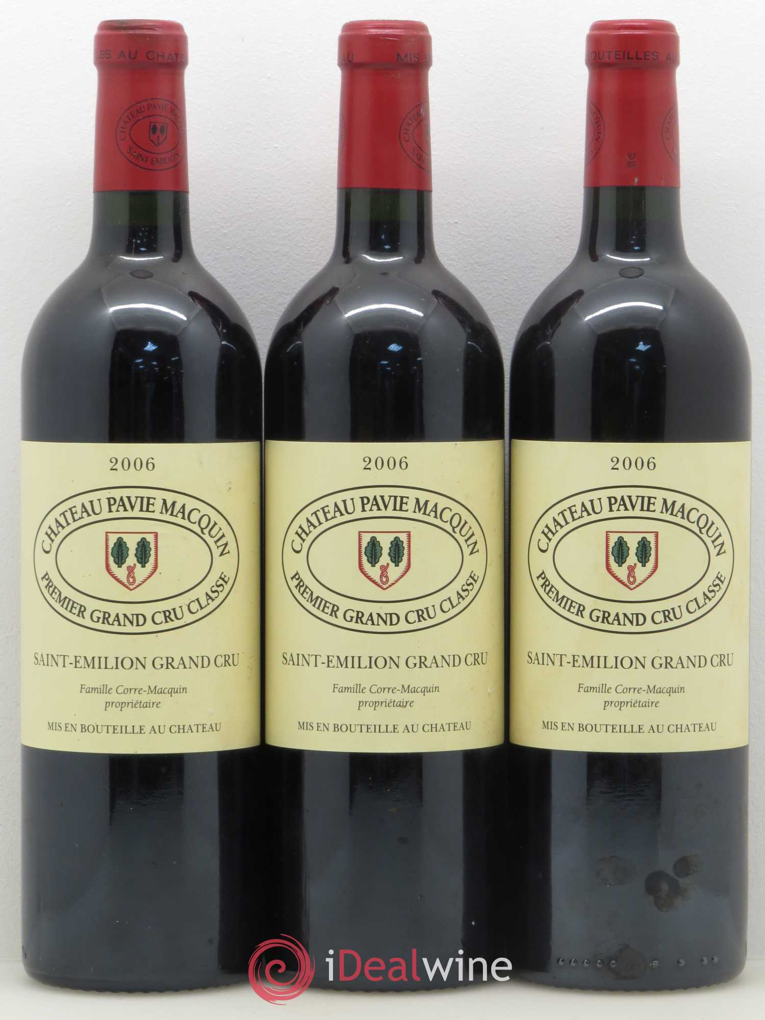 Château Pavie Macquin 1er Grand Cru Classé B 2006 - Lot de 3 bouteilles - 0