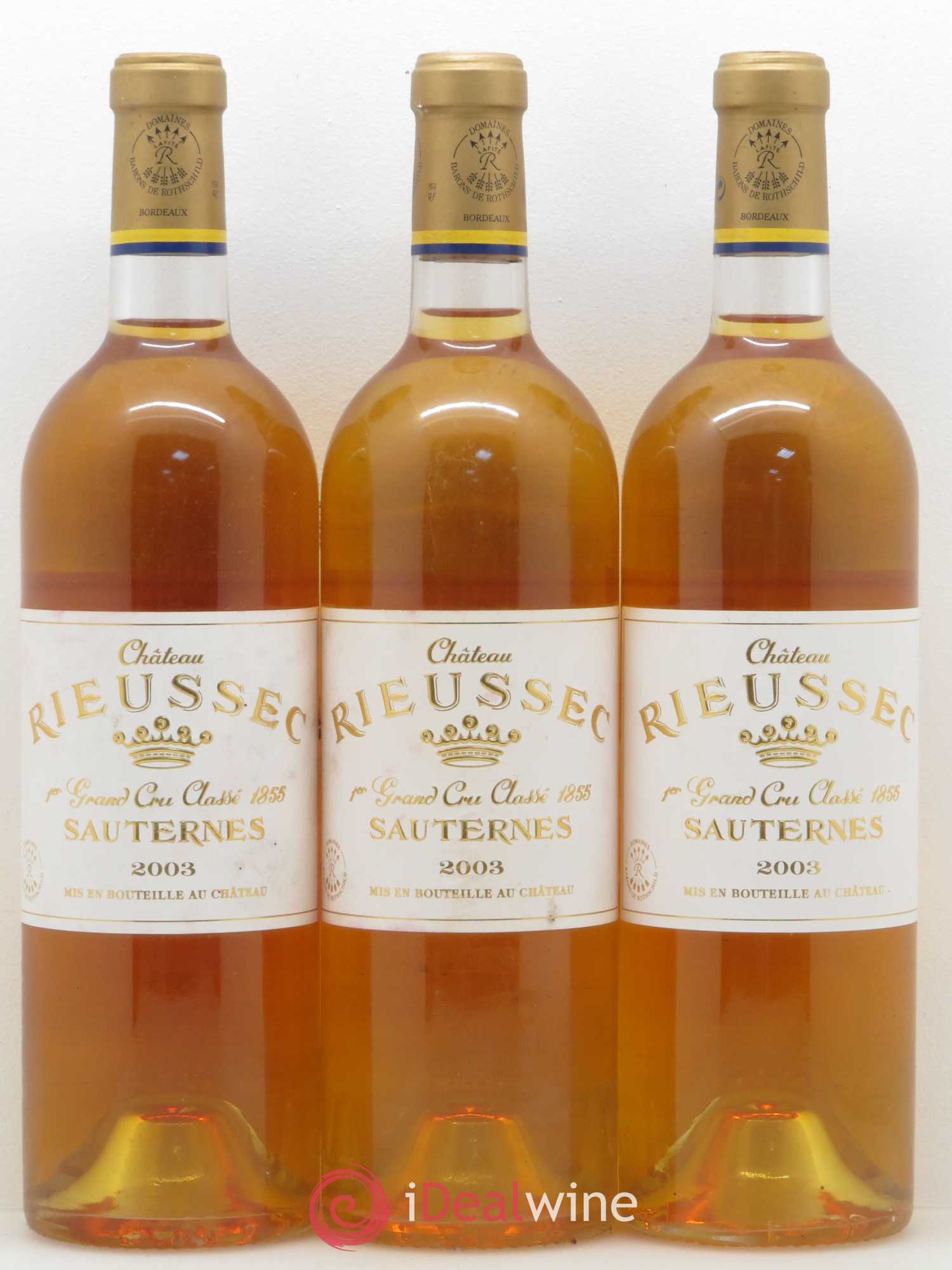 Château Rieussec 1er Grand Cru Classé 2003 - Lotto di 12 bottiglie - 1