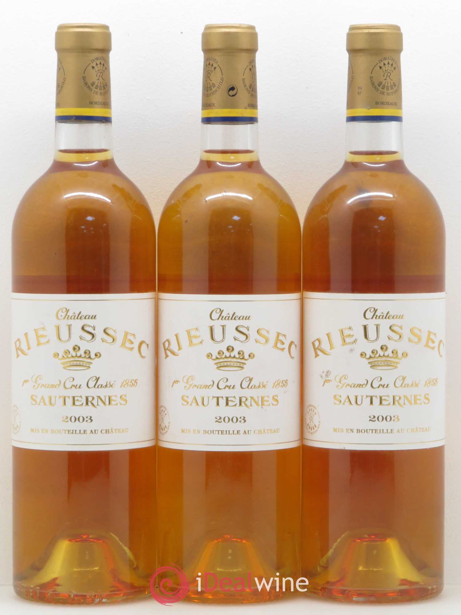 Château Rieussec 1er Grand Cru Classé 2003 - Lotto di 12 bottiglie - 2
