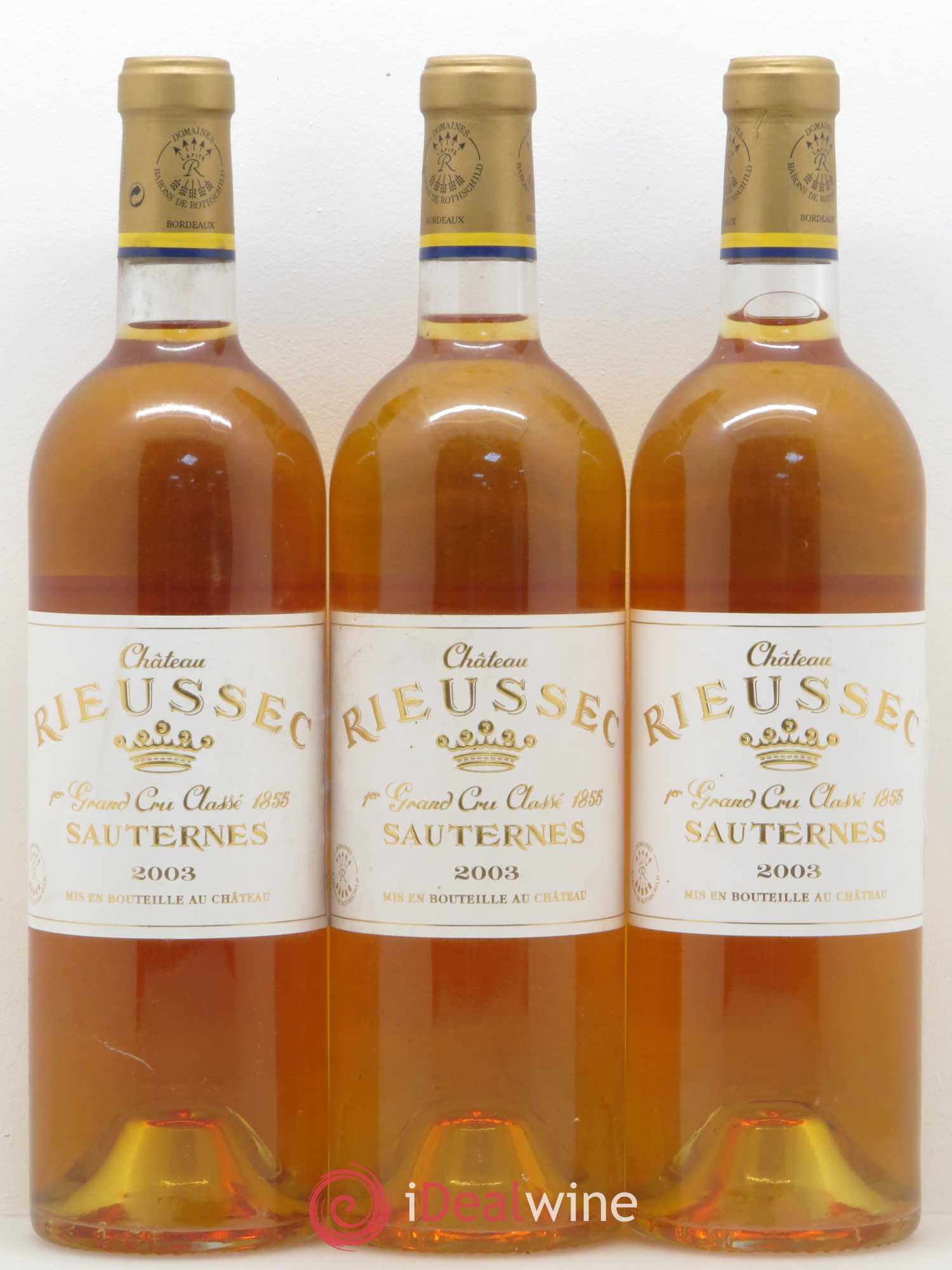 Château Rieussec 1er Grand Cru Classé 2003 - Lotto di 12 bottiglie - 3