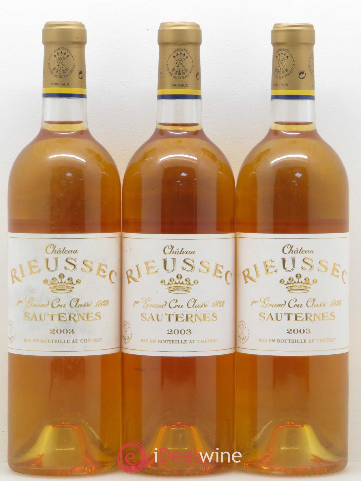 Château Rieussec 1er Grand Cru Classé 2003 - Lotto di 12 bottiglie - 4