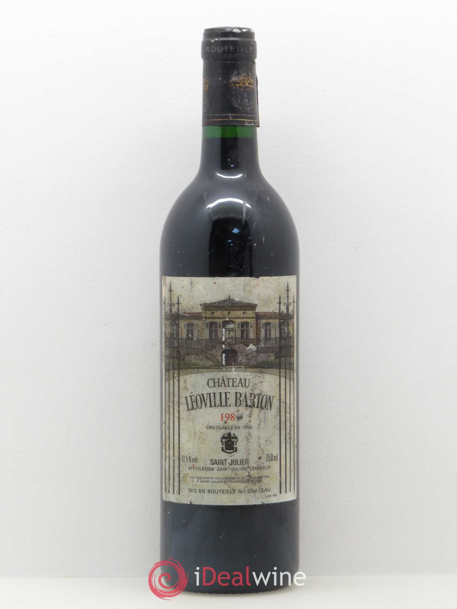 Château Léoville Barton 2ème Grand Cru Classé 1989 - Lot de 1 bouteille - 0