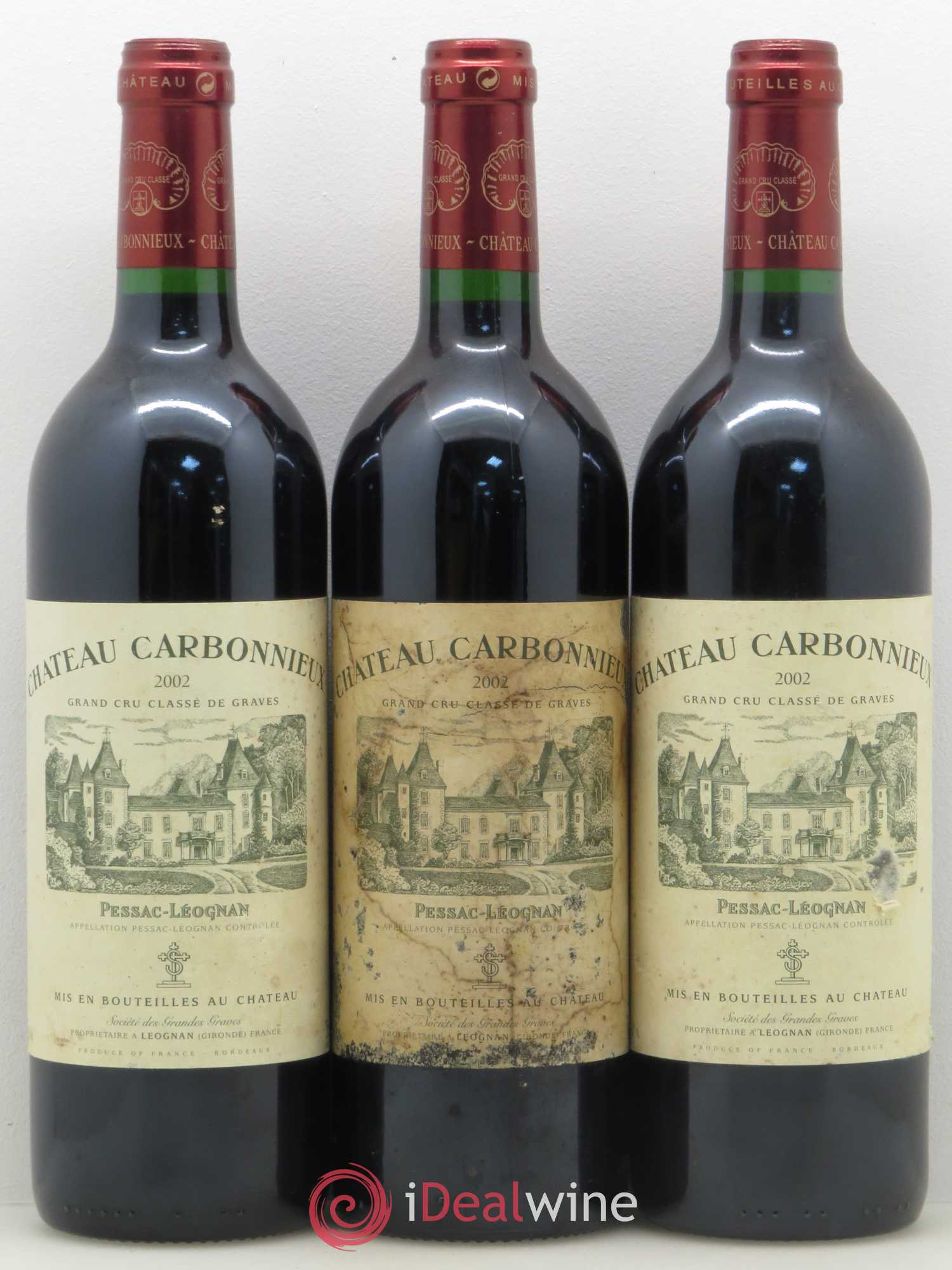 Château Carbonnieux Cru Classé de Graves 2002 - Lot de 12 bouteilles - 2