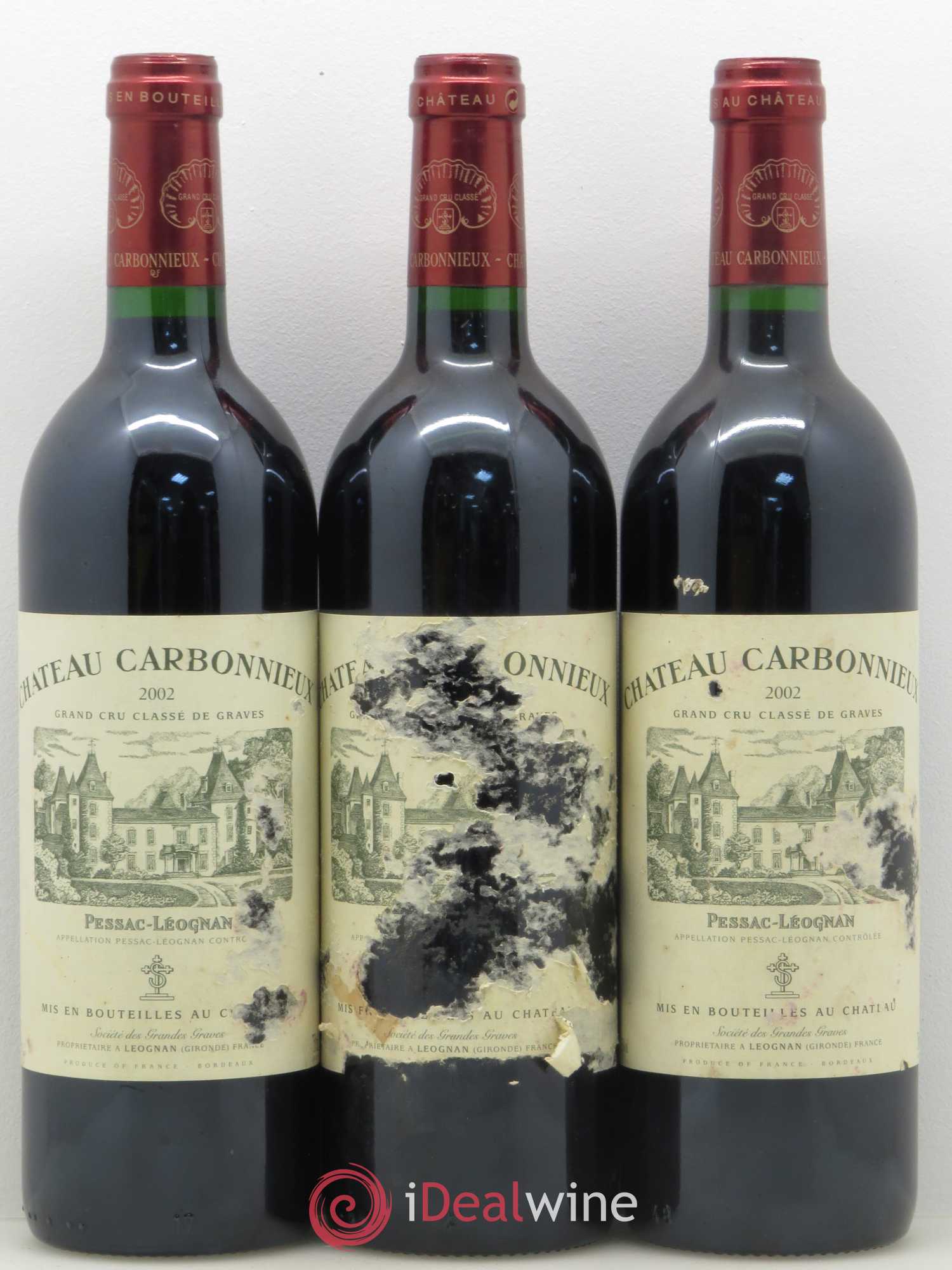 Château Carbonnieux Cru Classé de Graves 2002 - Lot de 12 bouteilles - 3