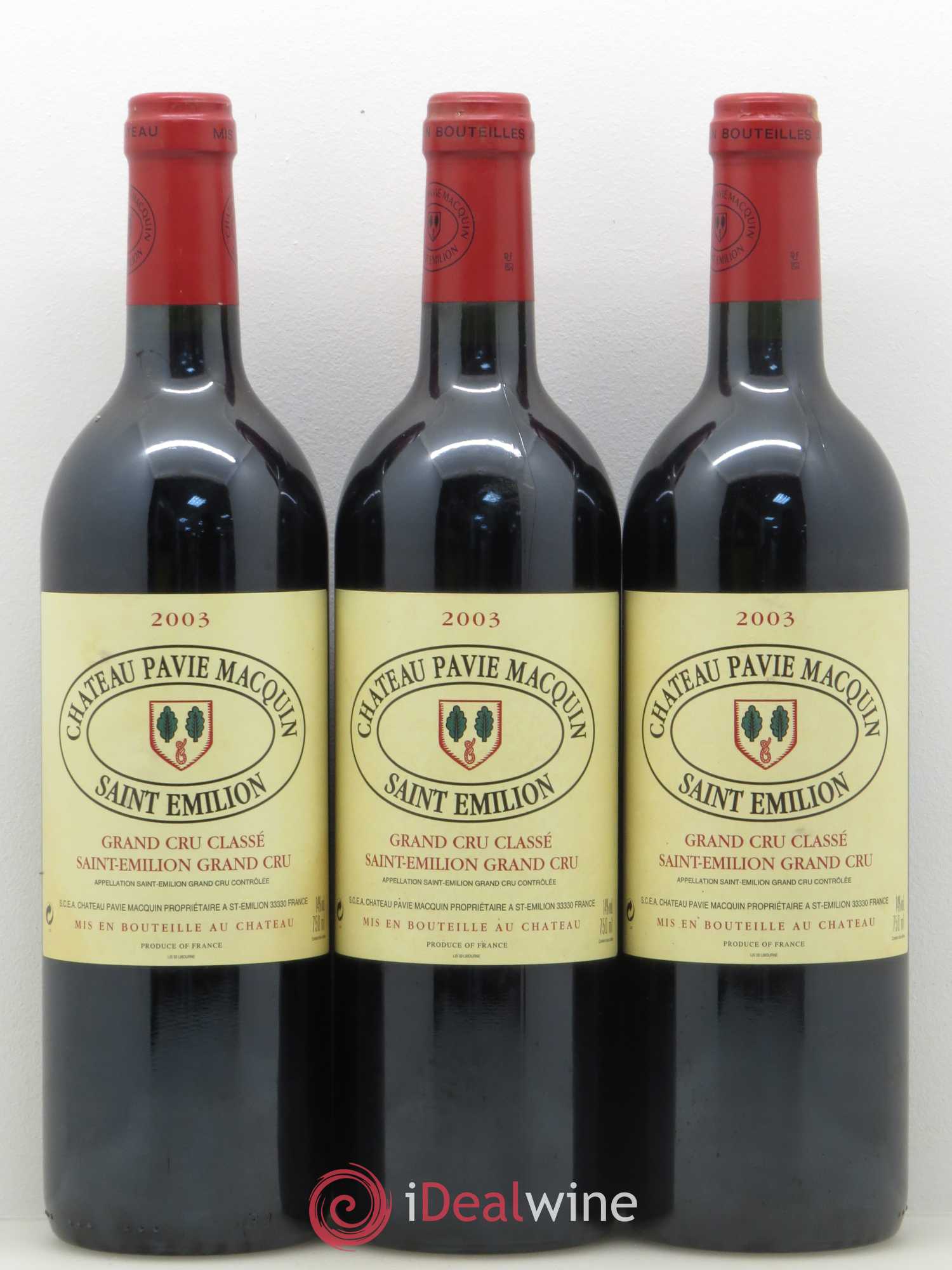 Château Pavie Macquin 1er Grand Cru Classé B 2003 - Lot de 12 bouteilles - 3