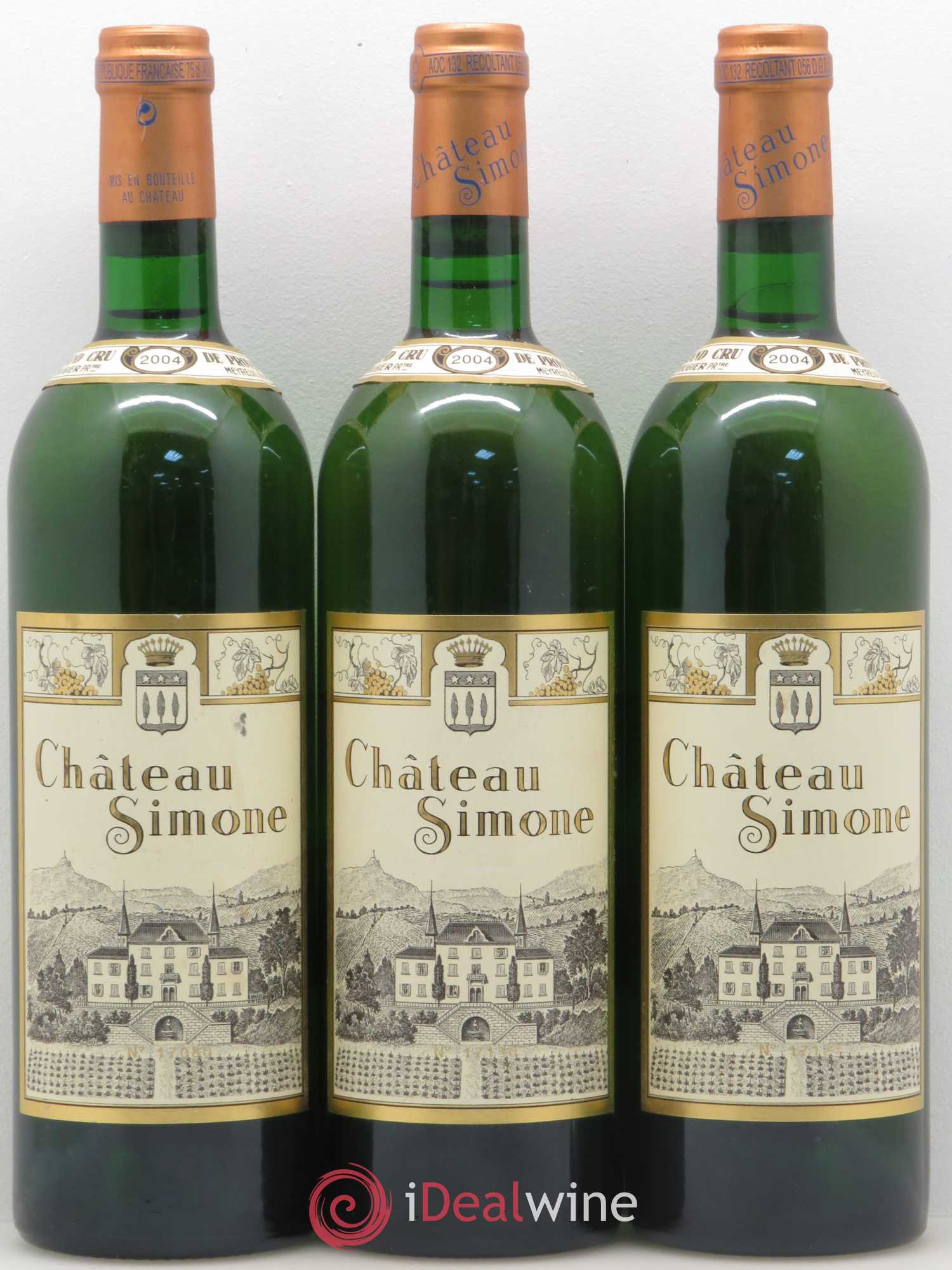 Palette Château Simone Famille Rougier 2004 - Posten von 12 Flaschen - 2
