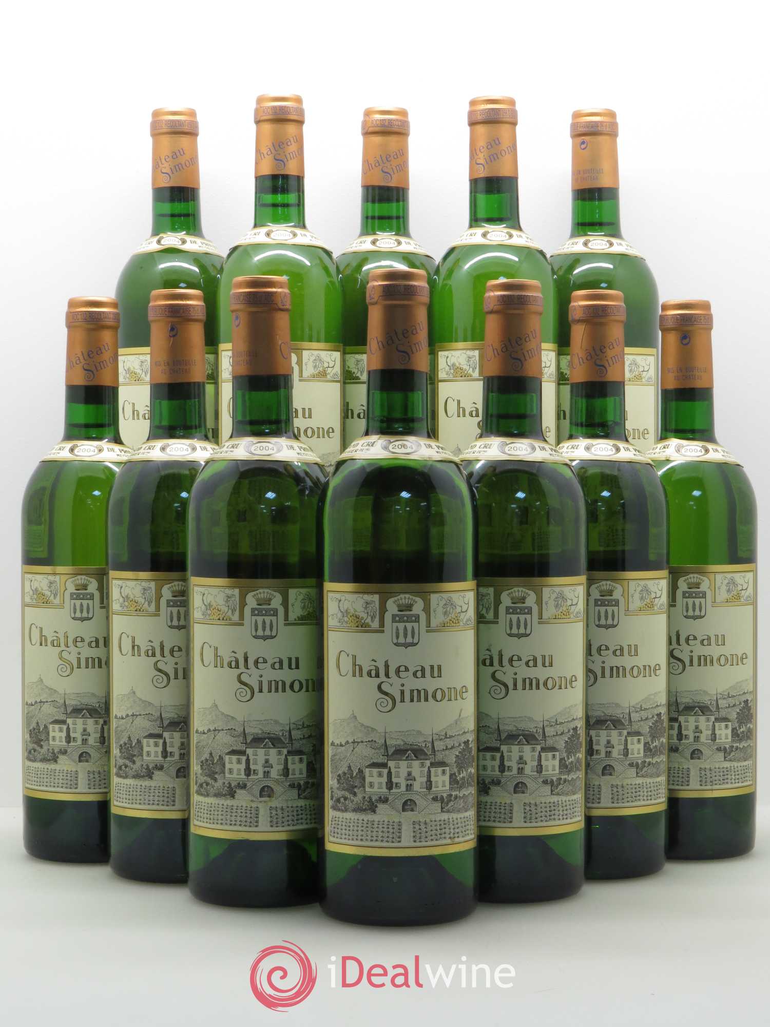 Palette Château Simone Famille Rougier 2004 - Posten von 12 Flaschen - 0