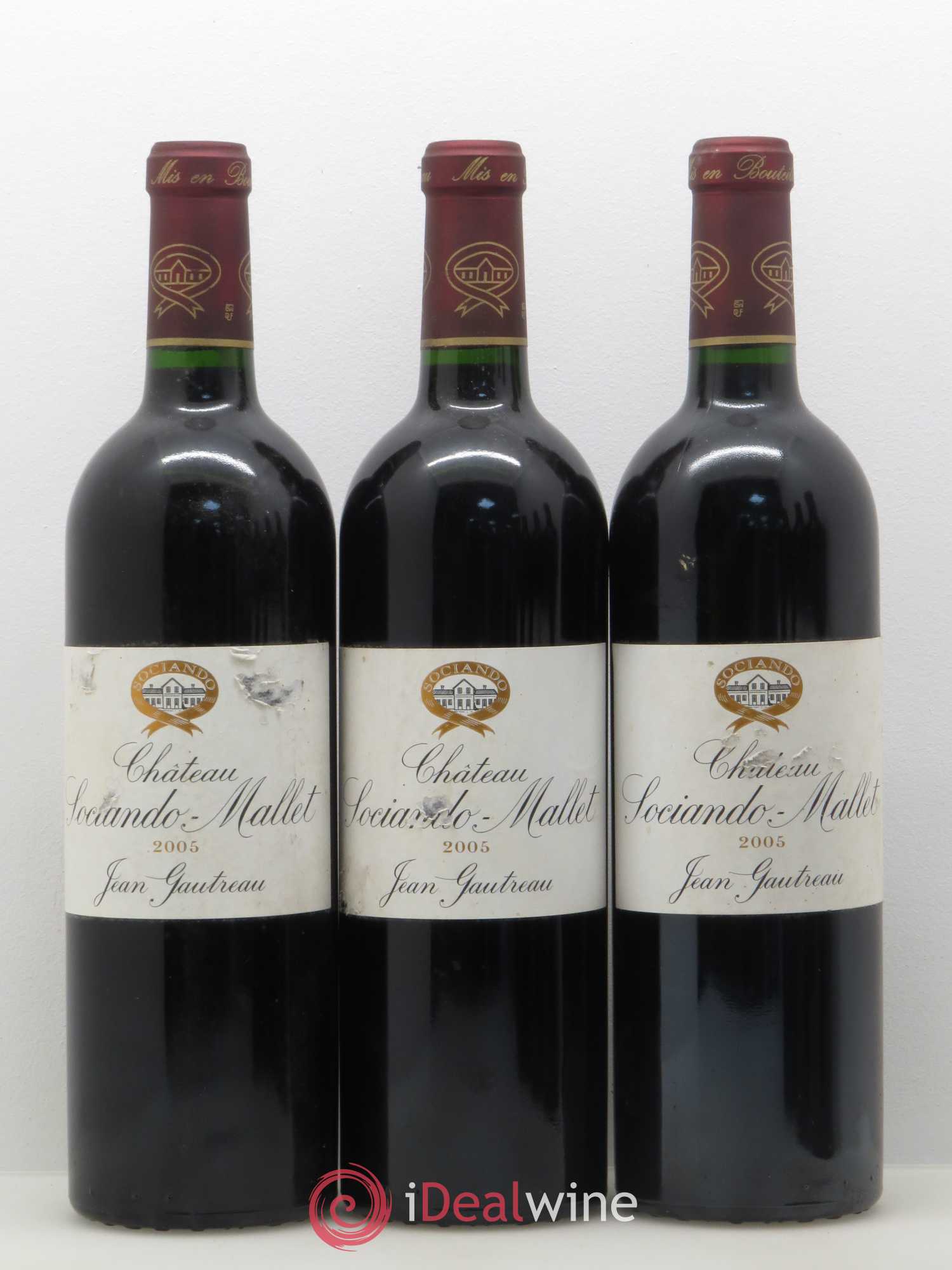 Château Sociando Mallet 2005 - Lot de 6 bouteilles - 1
