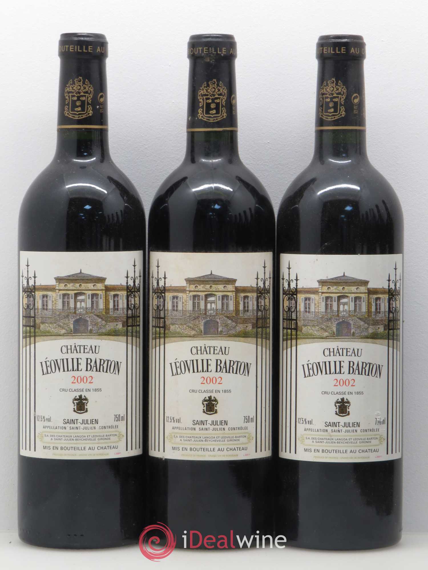 Château Léoville Barton 2ème Grand Cru Classé 2002 - Lot de 12 bouteilles - 2