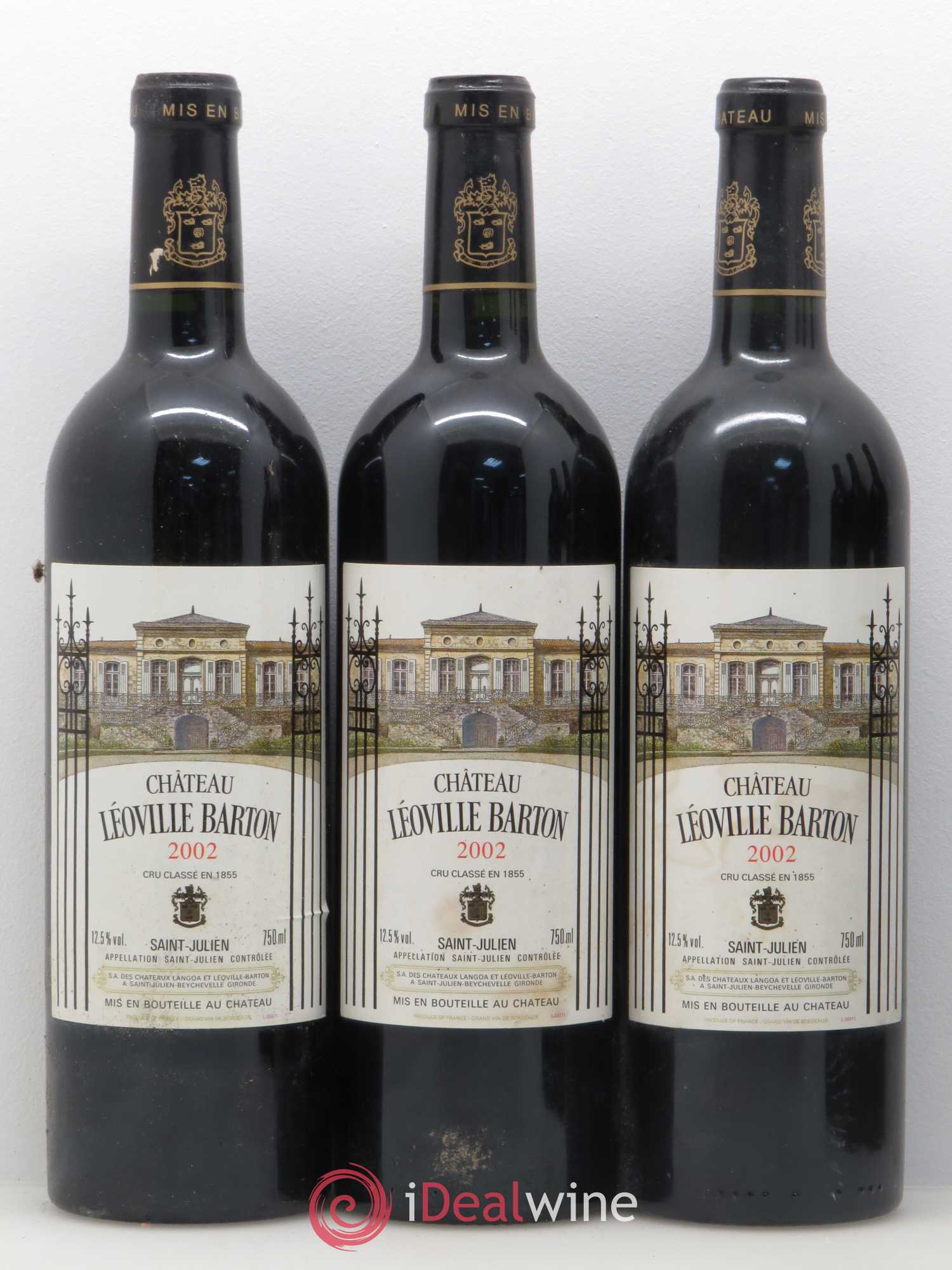 Château Léoville Barton 2ème Grand Cru Classé 2002 - Lot de 12 bouteilles - 3