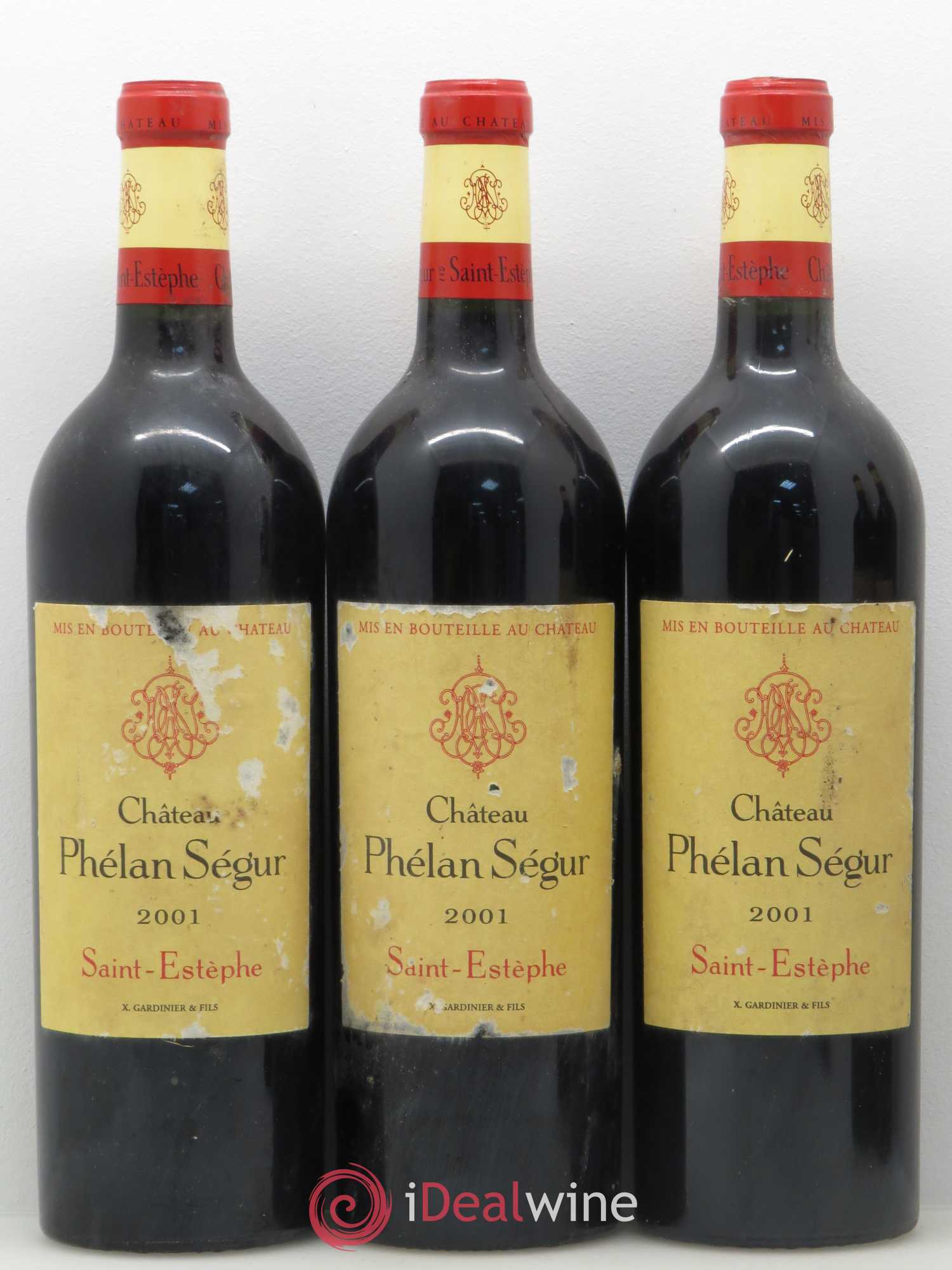 Château Phélan Ségur 2001 - Lot de 5 bouteilles - 1
