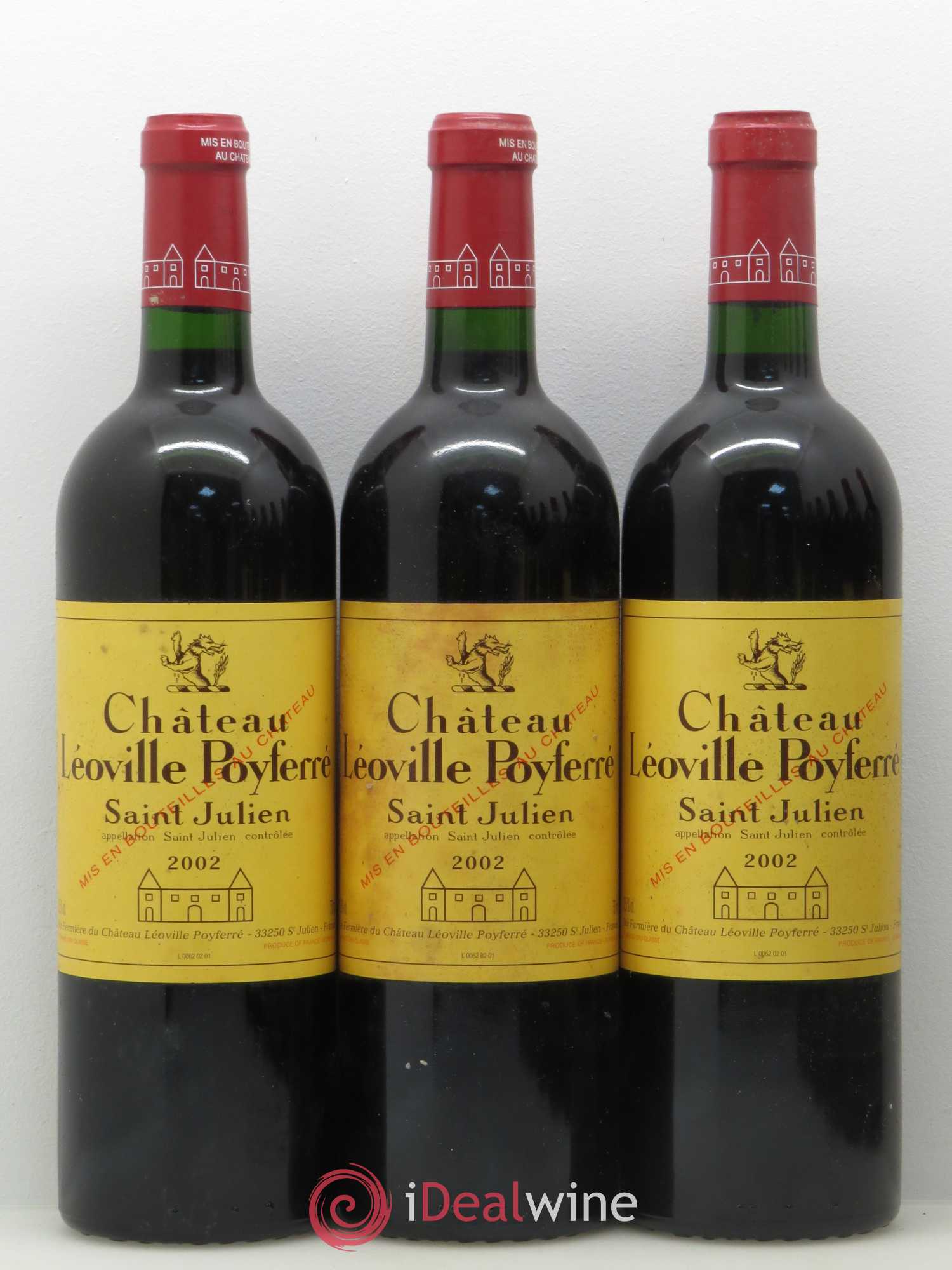 Château Léoville Poyferré 2ème Grand Cru Classé 2002 - Lot de 12 bouteilles - 2