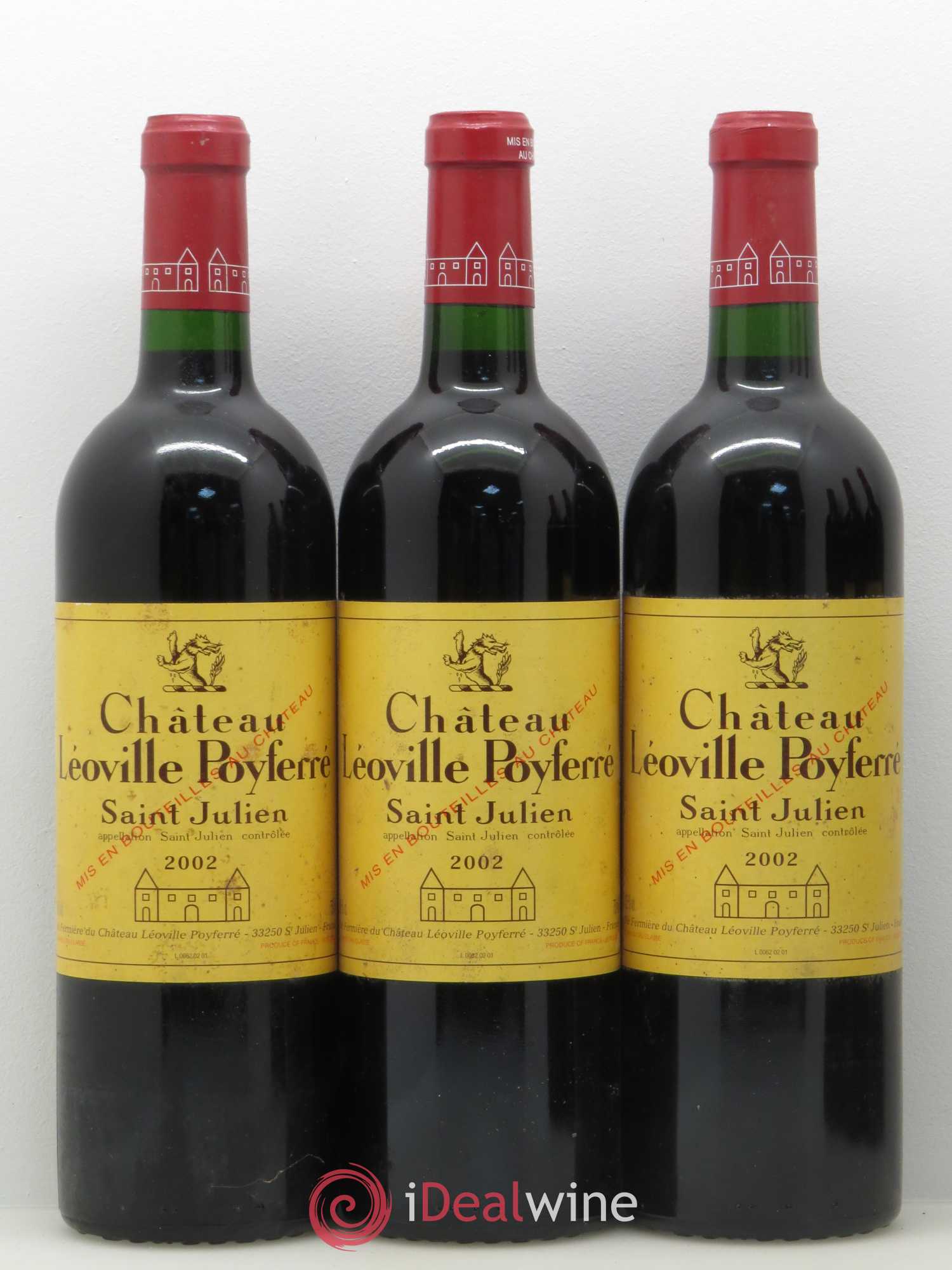 Château Léoville Poyferré 2ème Grand Cru Classé 2002 - Lot de 12 bouteilles - 3