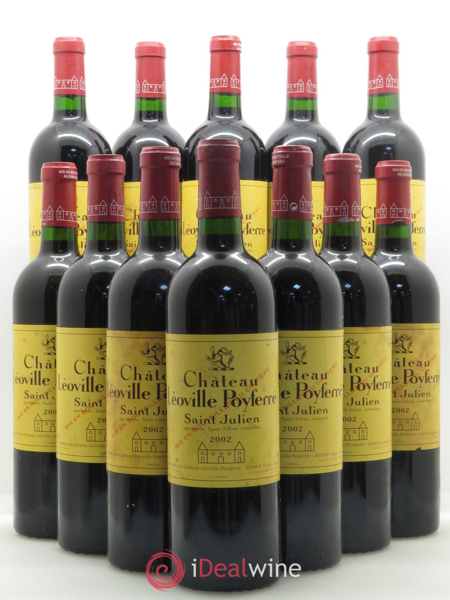 Château Léoville Poyferré 2ème Grand Cru Classé 2002 - Lot de 12 bouteilles - 0