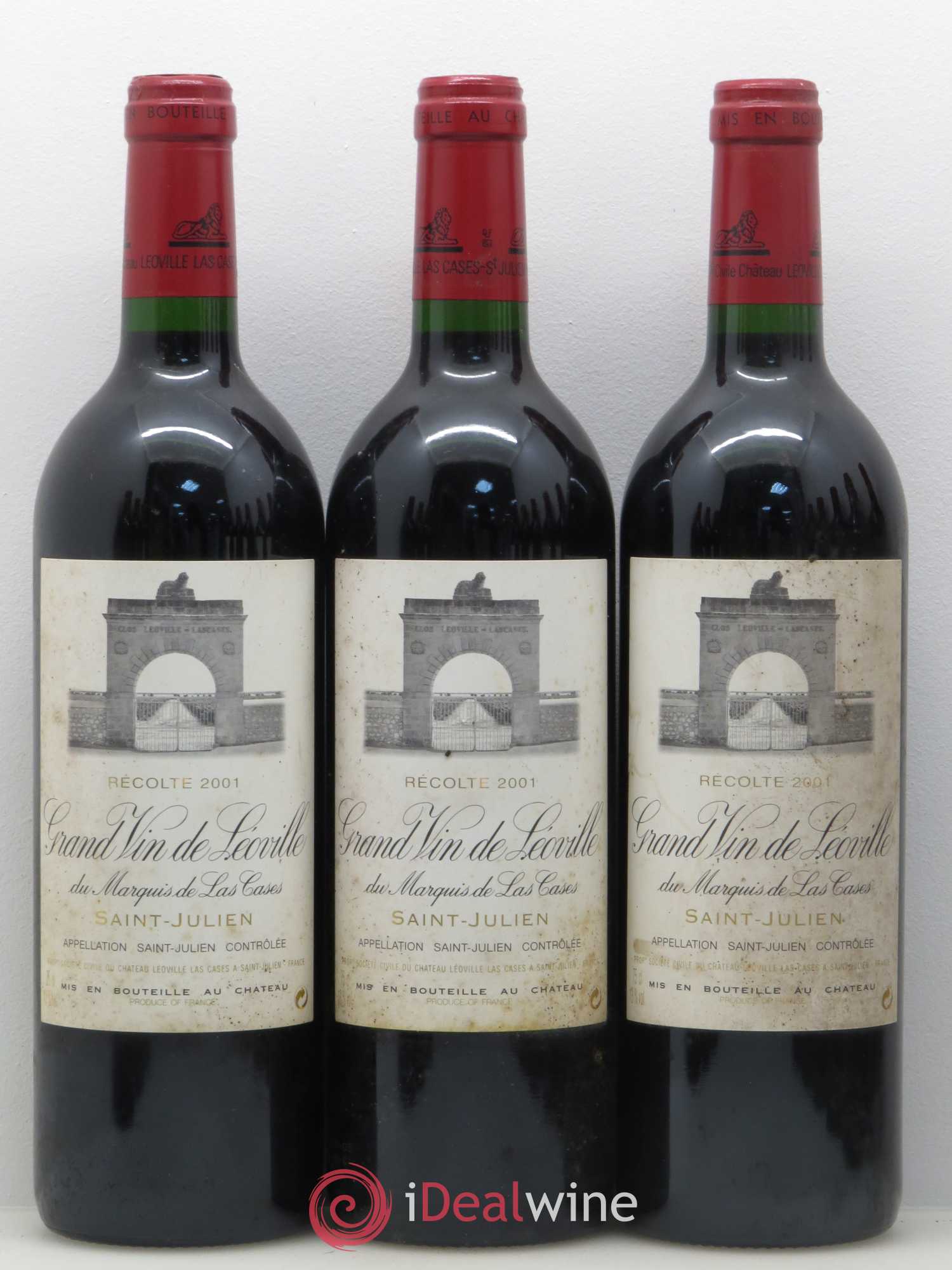 Château Léoville Las Cases 2ème Grand Cru Classé 2001 - Lot de 12 bouteilles - 1