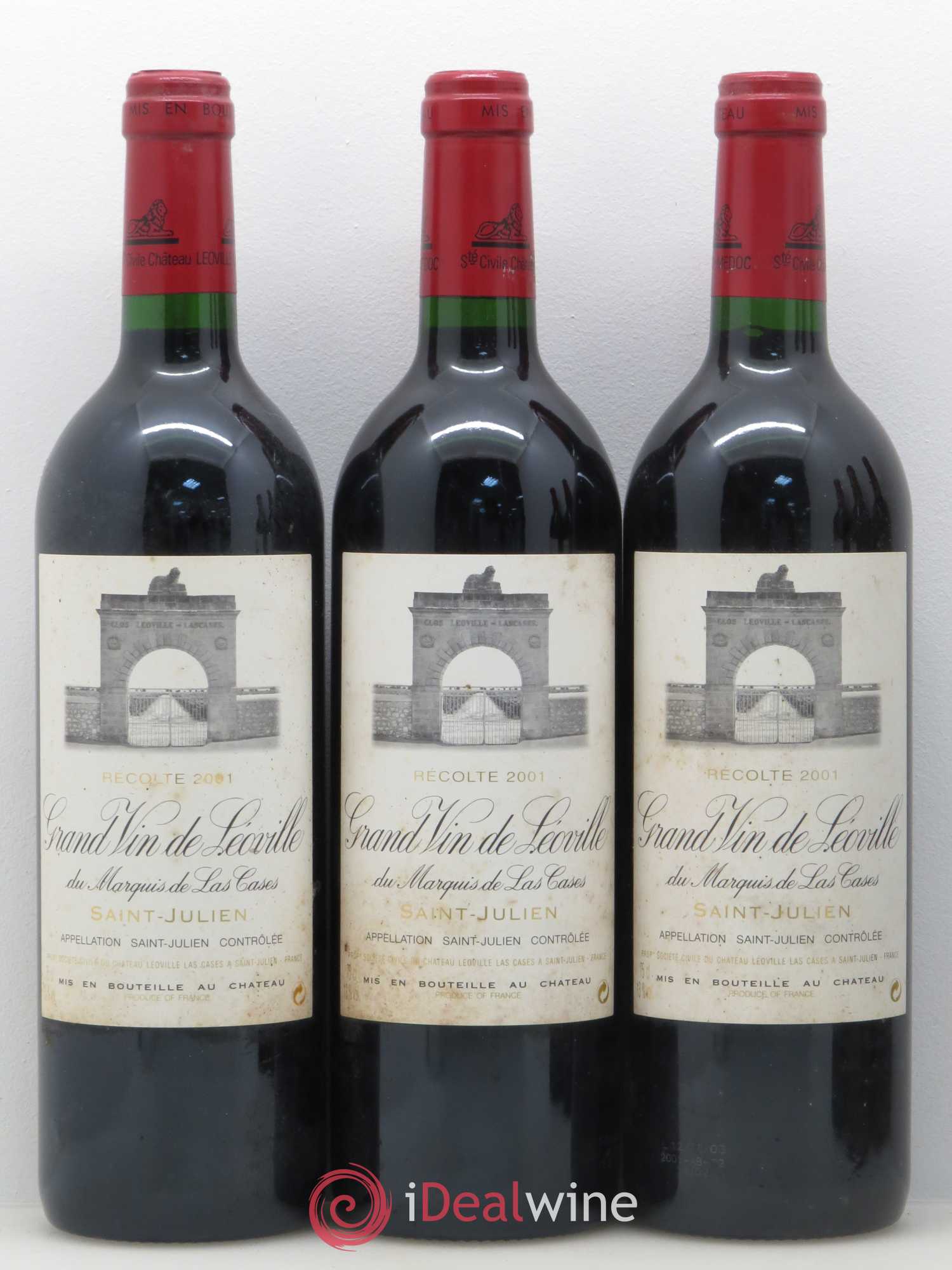 Château Léoville Las Cases 2ème Grand Cru Classé 2001 - Lot de 12 bouteilles - 3
