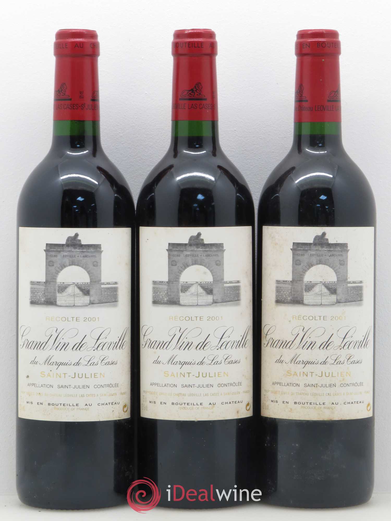 Château Léoville Las Cases 2ème Grand Cru Classé 2001 - Lot de 12 bouteilles - 4