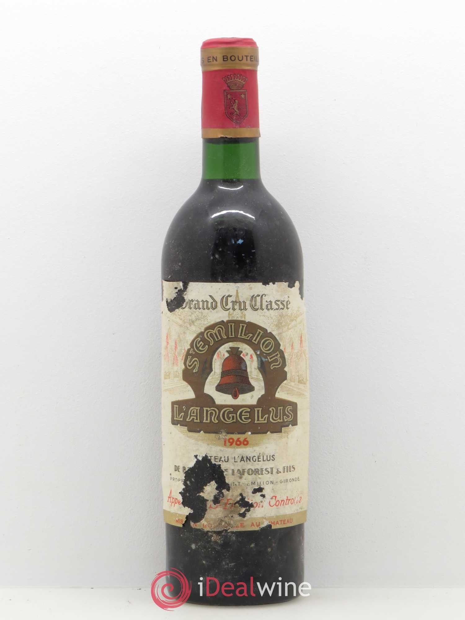 Château Angélus 1er Grand Cru Classé A 1966 - Lot de 1 bouteille - 0
