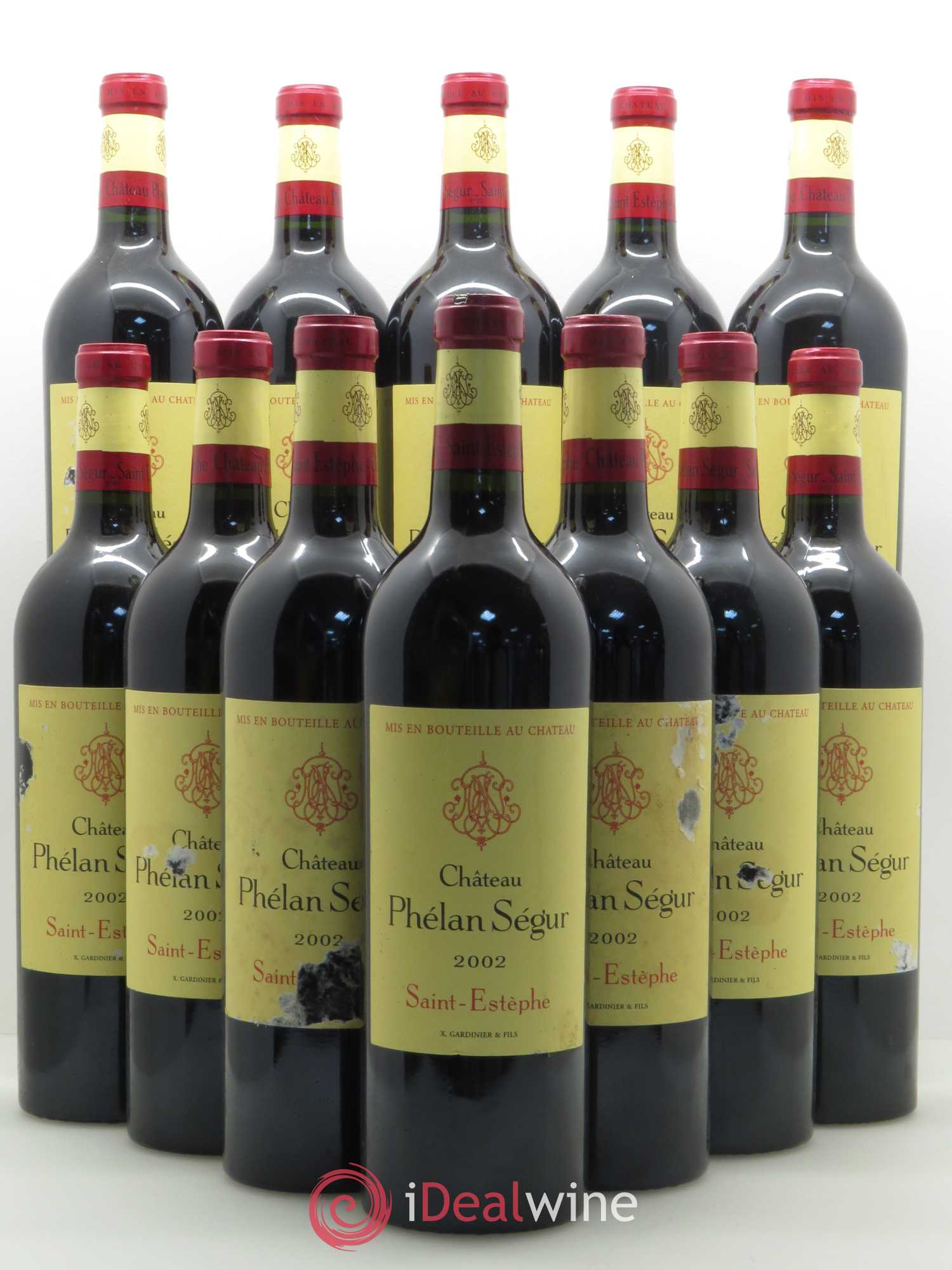Château Phélan Ségur 2002 - Lot de 12 bouteilles - 0