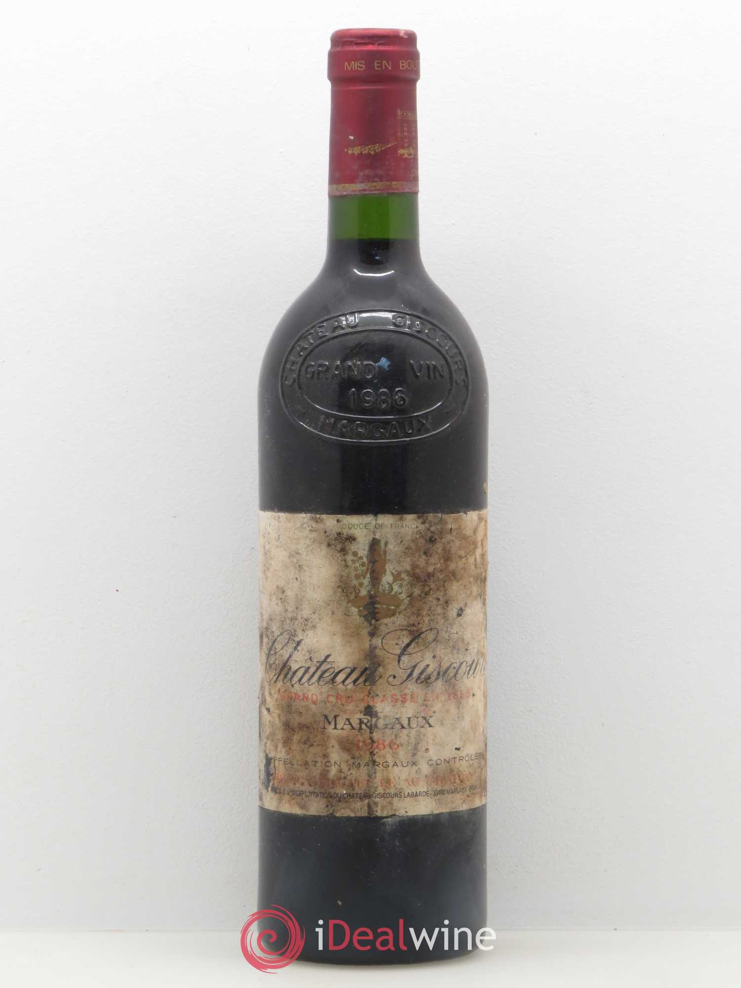 Château Giscours 3ème Grand Cru Classé 1986 - Lot de 1 bouteille - 0