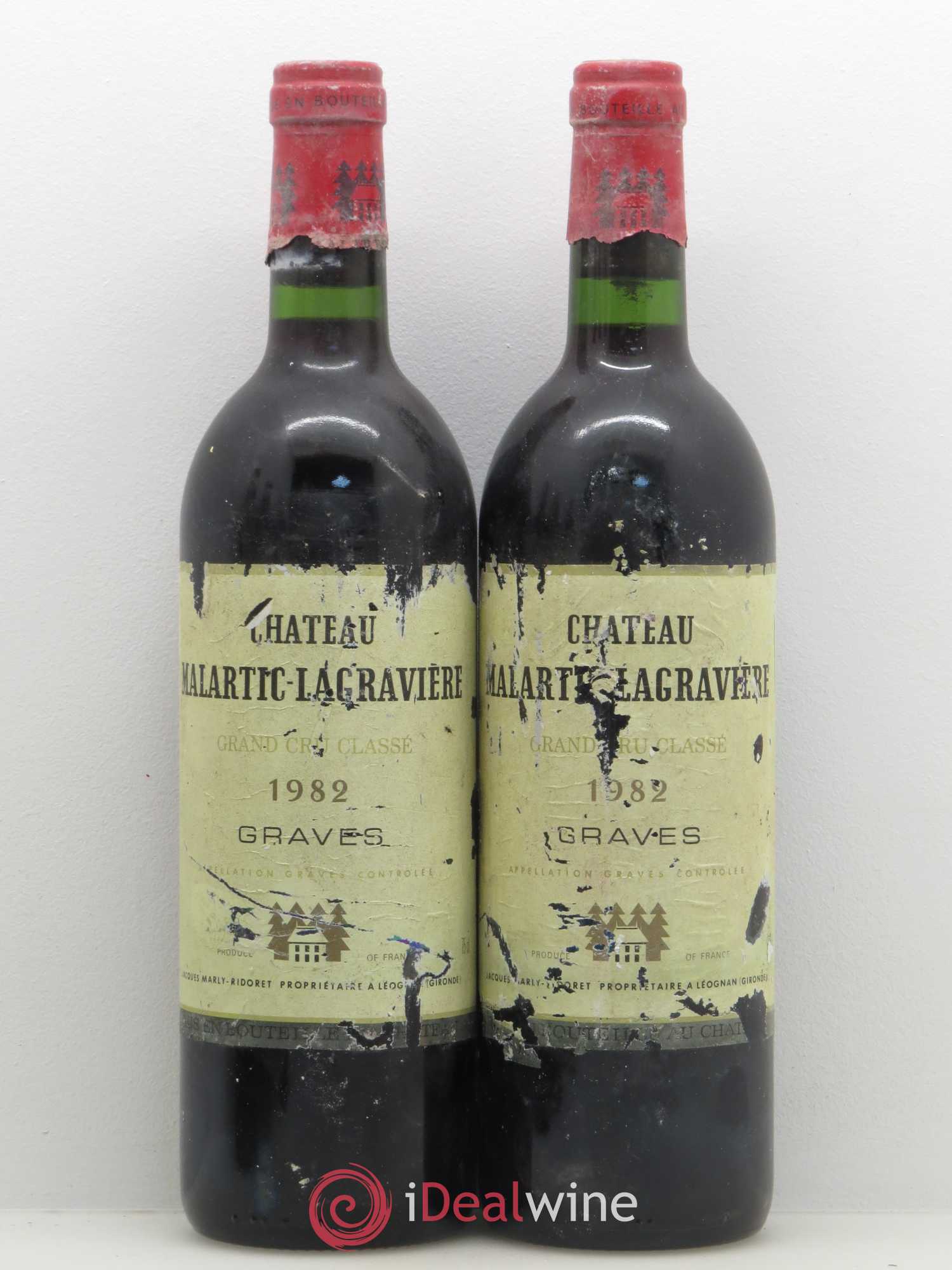 Château Malartic-Lagravière Cru Classé de Graves 1982 - Lot de 5 bouteilles - 2