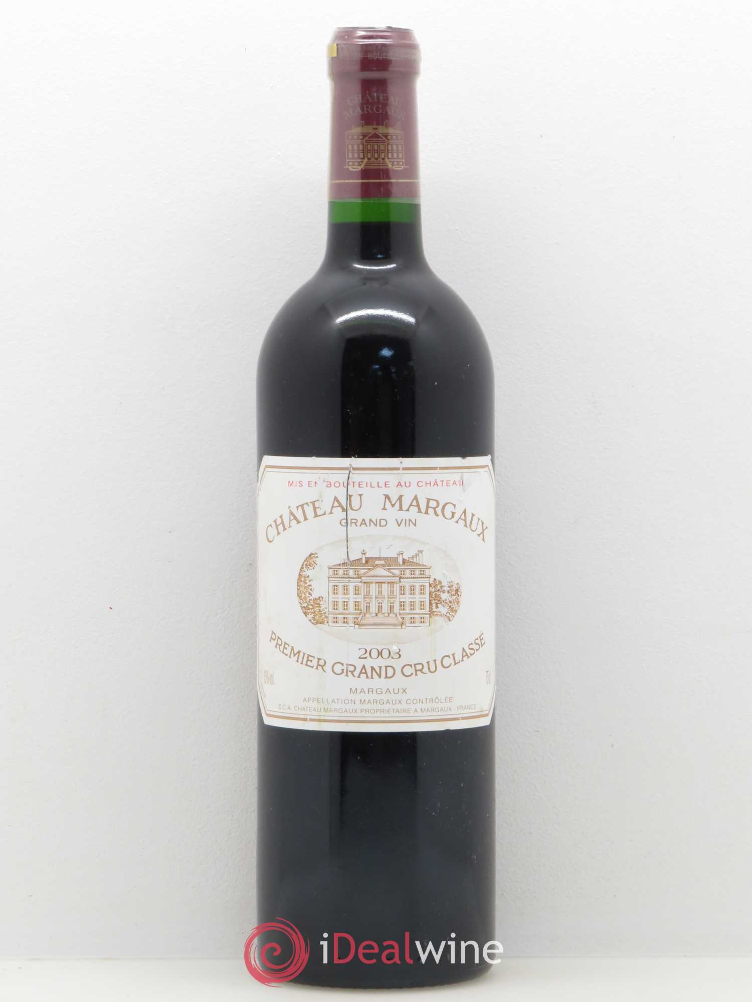 Château Margaux 1er Grand Cru Classé 2003 - Lot de 1 bouteille - 0