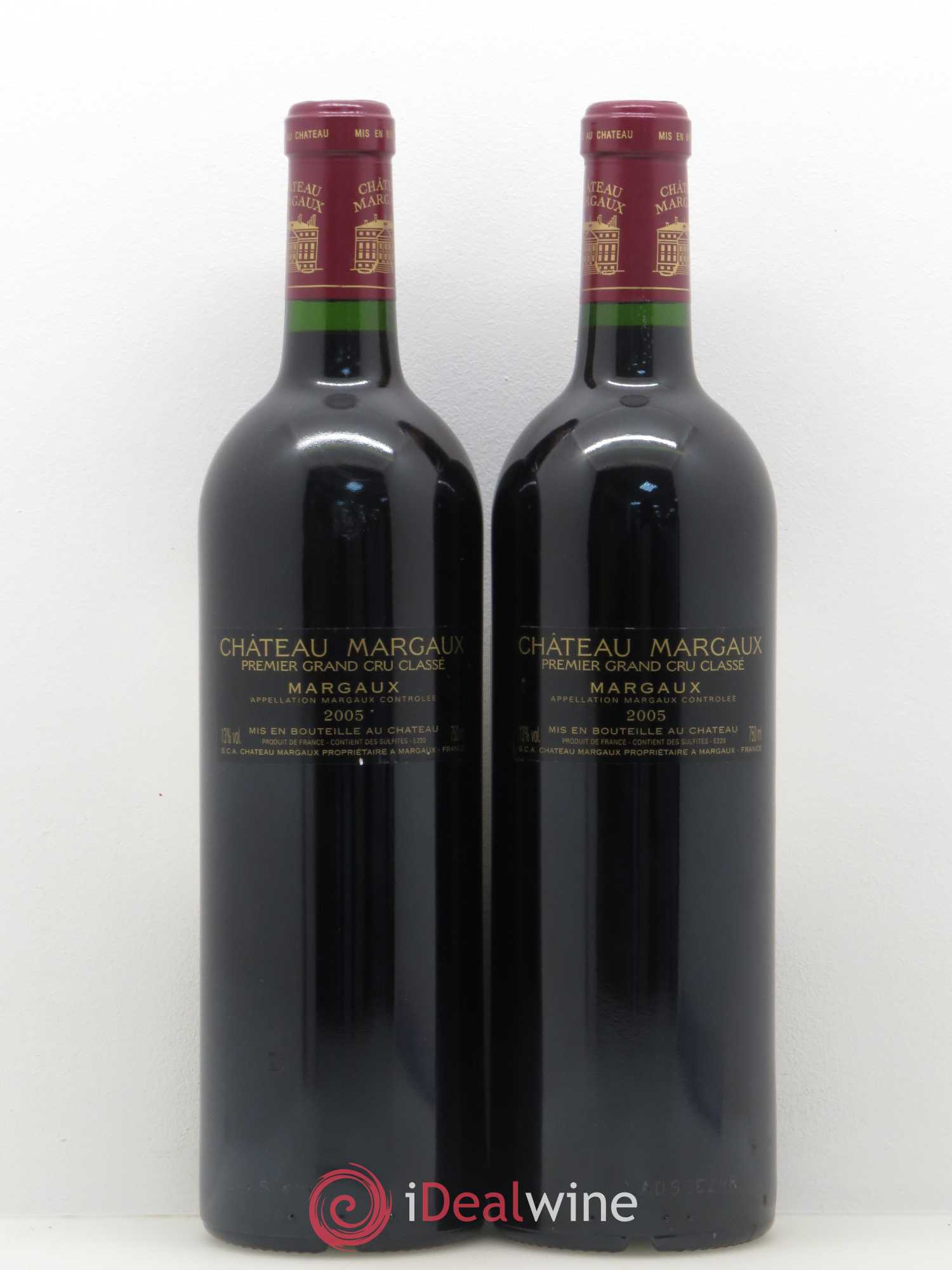 Château Margaux 1er Grand Cru Classé 2005 - Lot de 2 bouteilles - 1