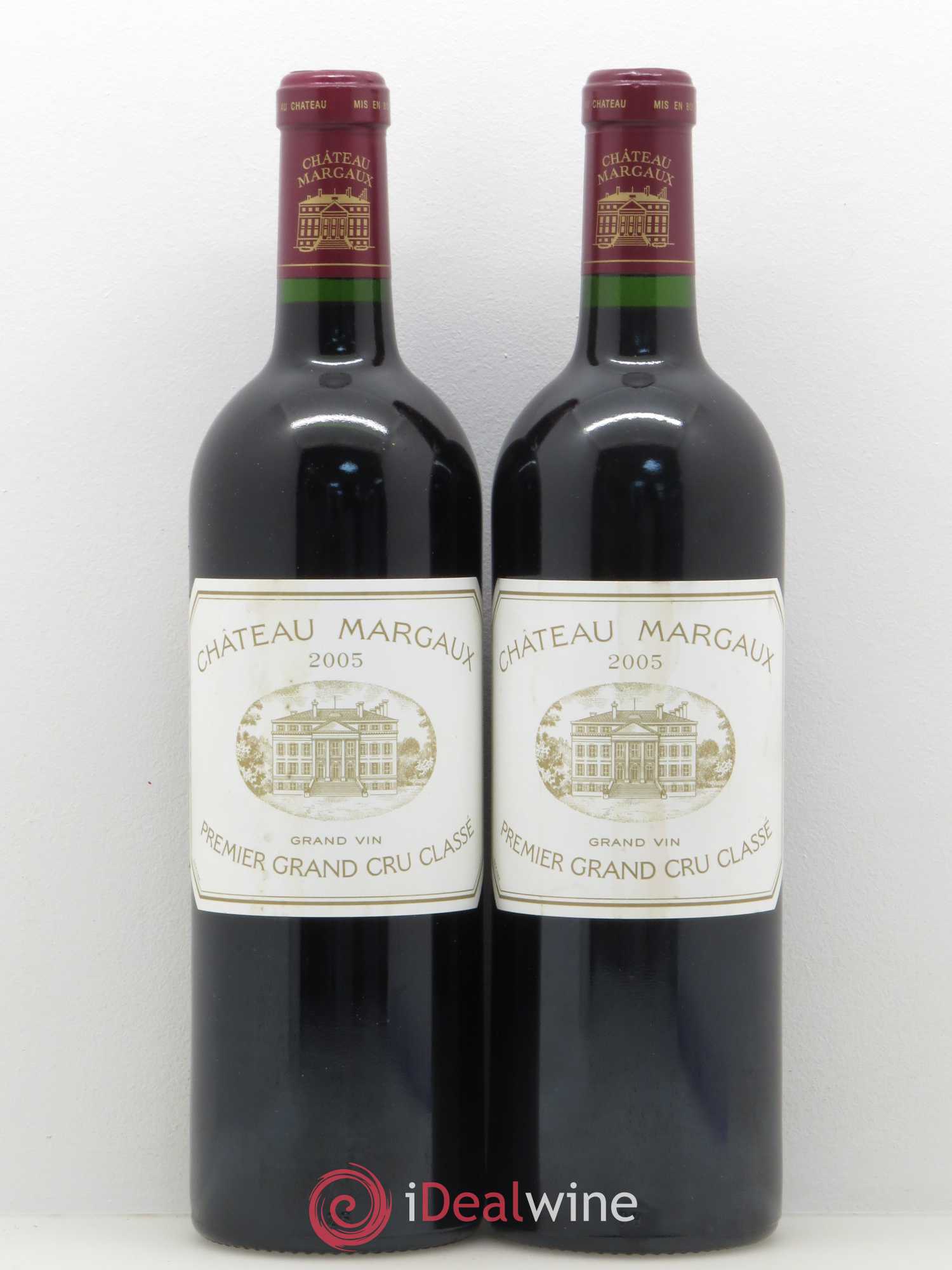 Château Margaux 1er Grand Cru Classé 2005 - Lot de 2 bouteilles - 0