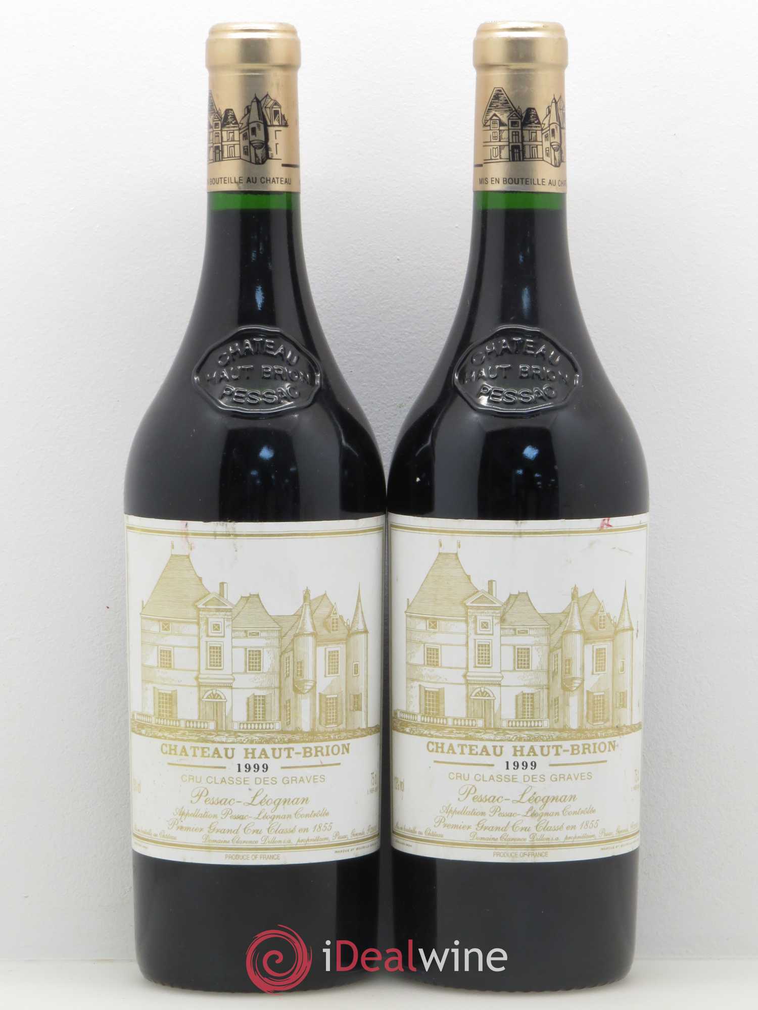 Château Haut Brion 1er Grand Cru Classé 1999 - Lot de 2 bouteilles - 0