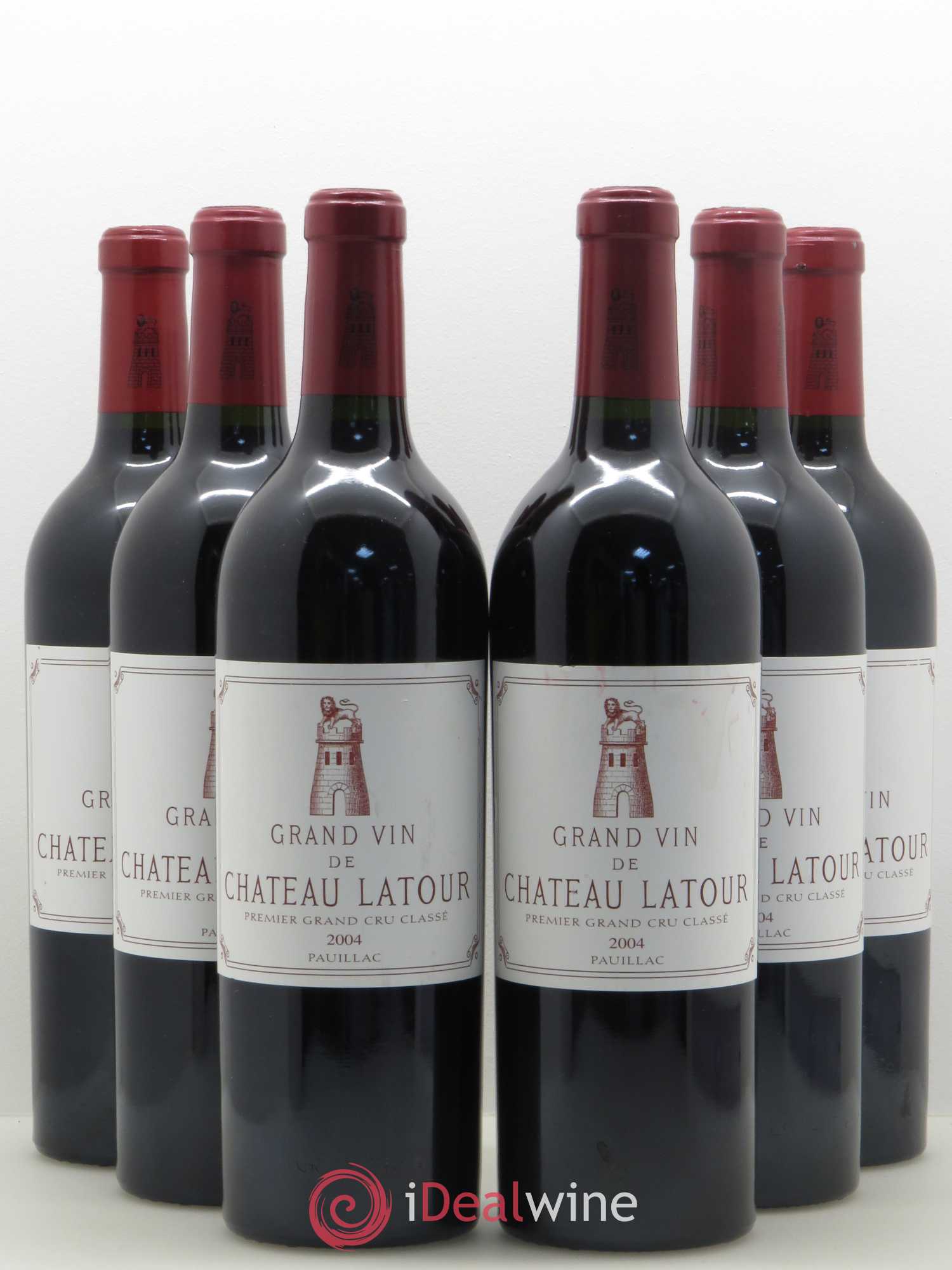Château Latour 1er Grand Cru Classé 2004 - Lot de 6 bouteilles - 0