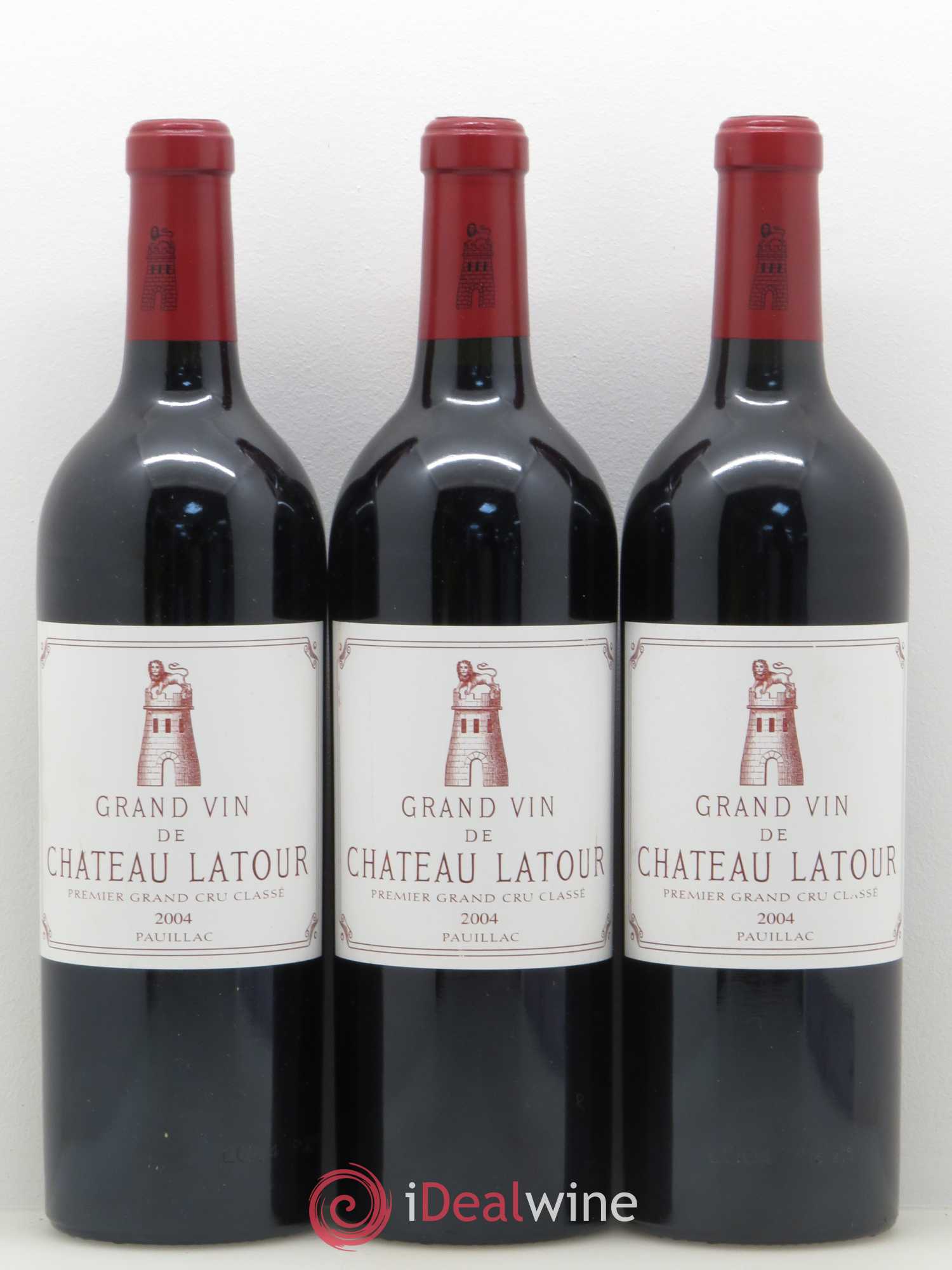 Château Latour 1er Grand Cru Classé 2004 - Lot de 3 bouteilles - 0