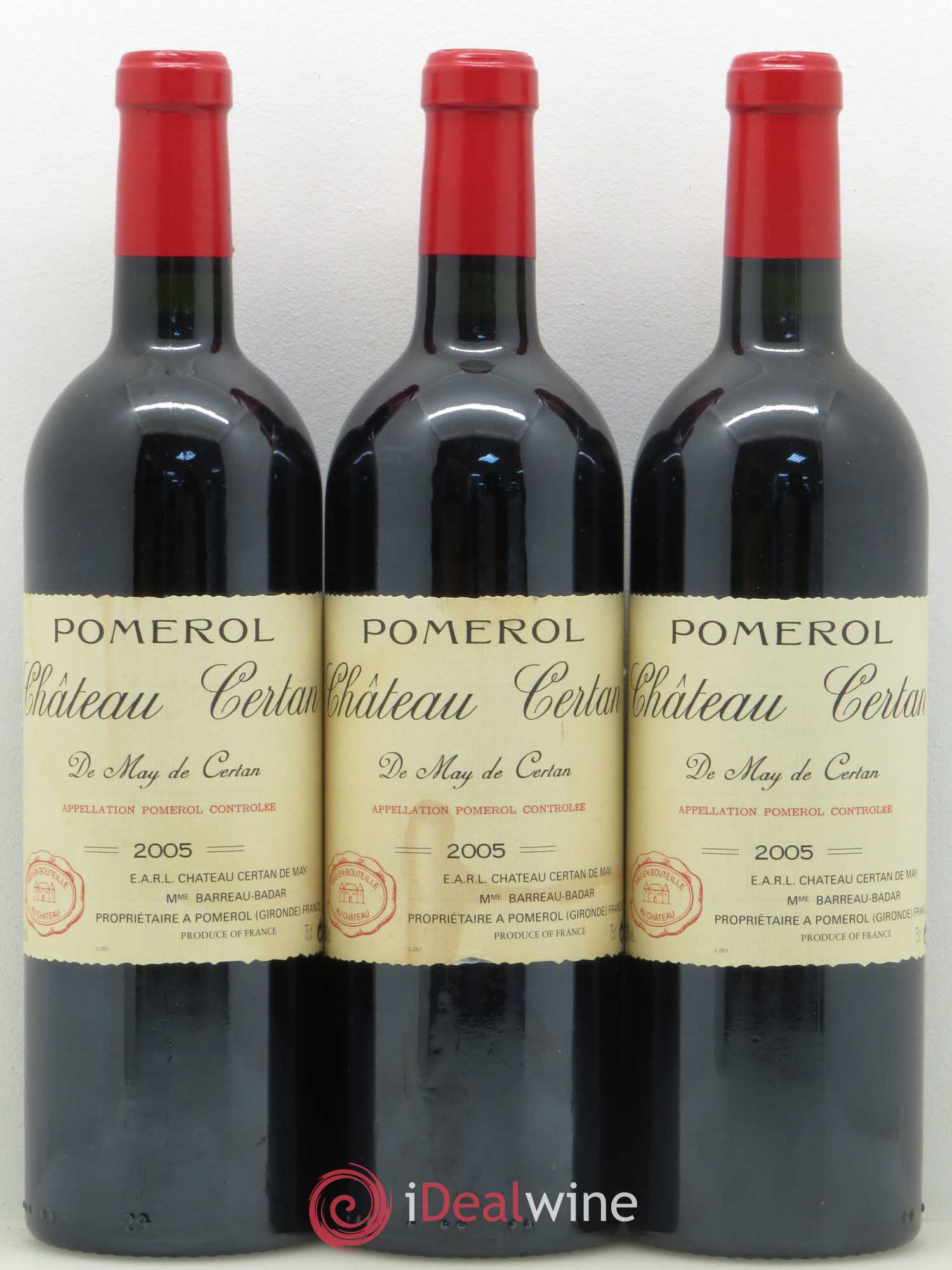 Château Certan de May 2005 - Lot de 3 bouteilles - 0