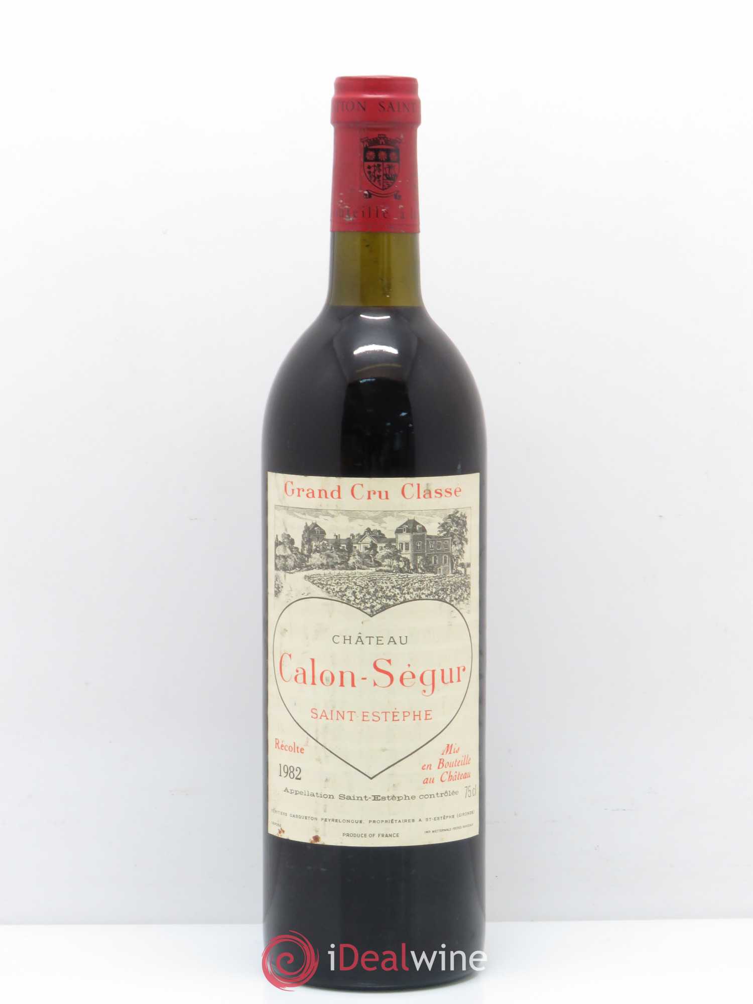 Château Calon Ségur 3ème Grand Cru Classé 1982 - Lot de 1 bouteille - 0