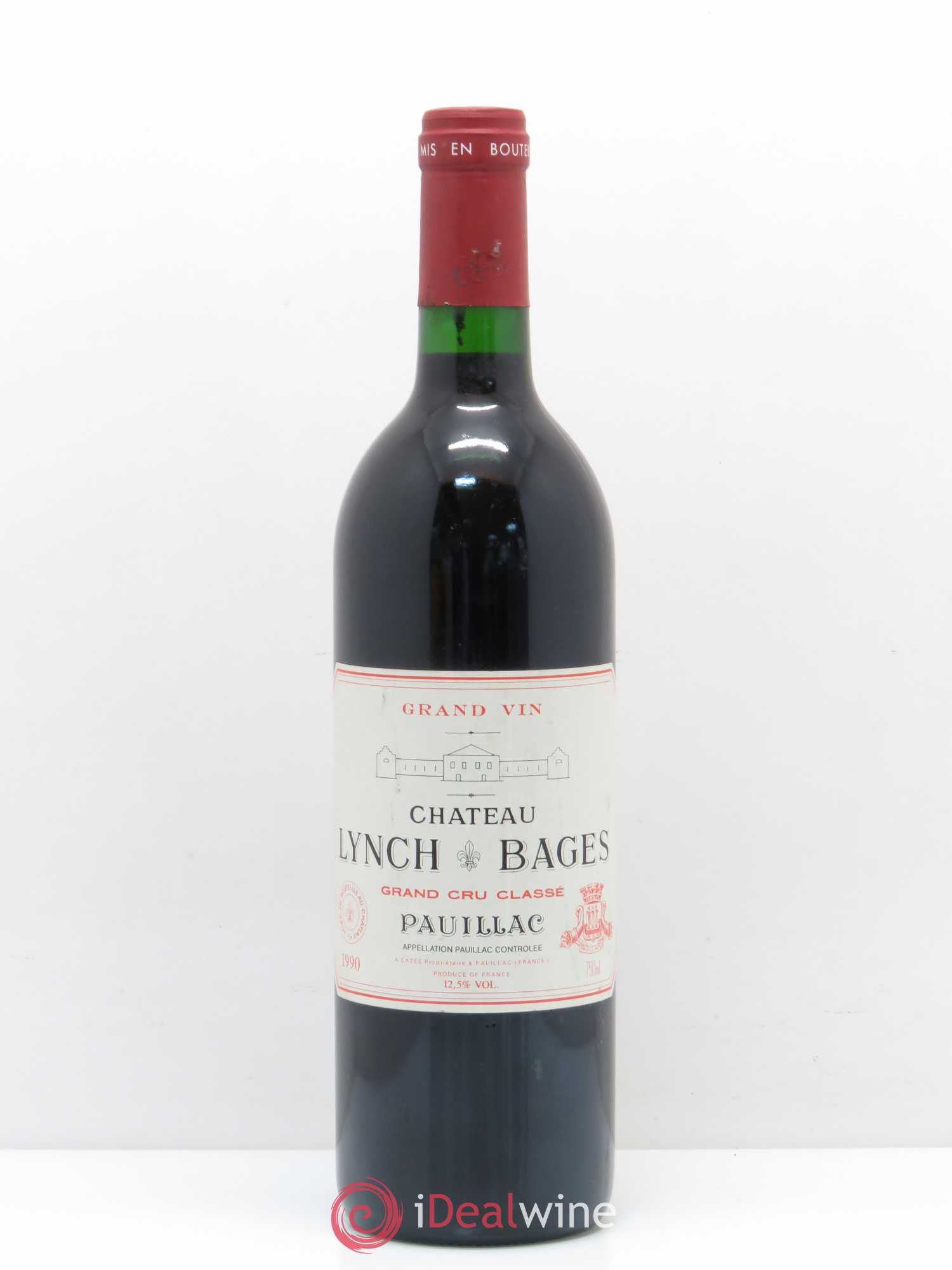 Château Lynch Bages 5ème Grand Cru Classé 1990 - Lot de 1 bouteille - 0