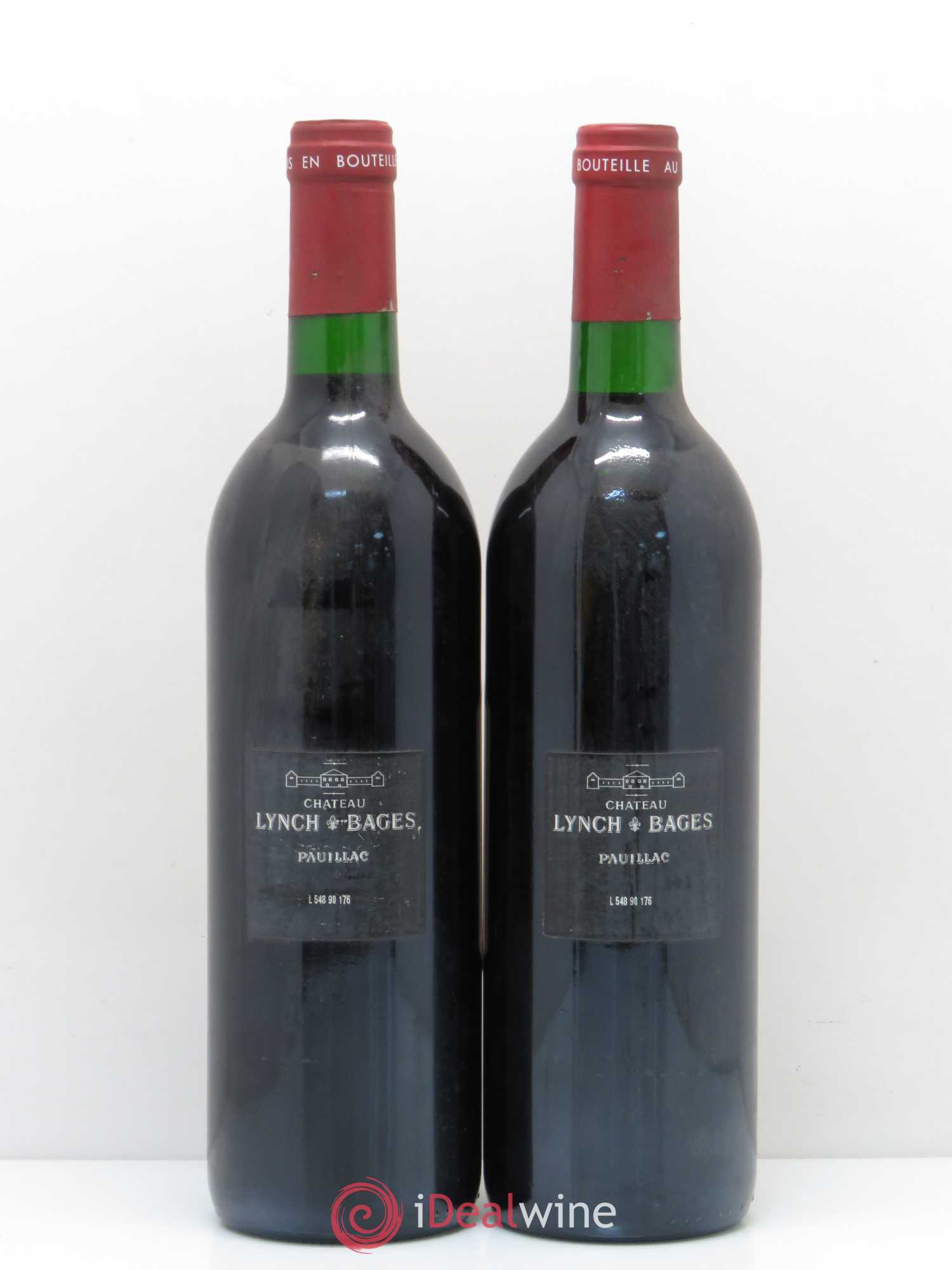 Château Lynch Bages 5ème Grand Cru Classé 1990 - Lot de 2 bouteilles - 1