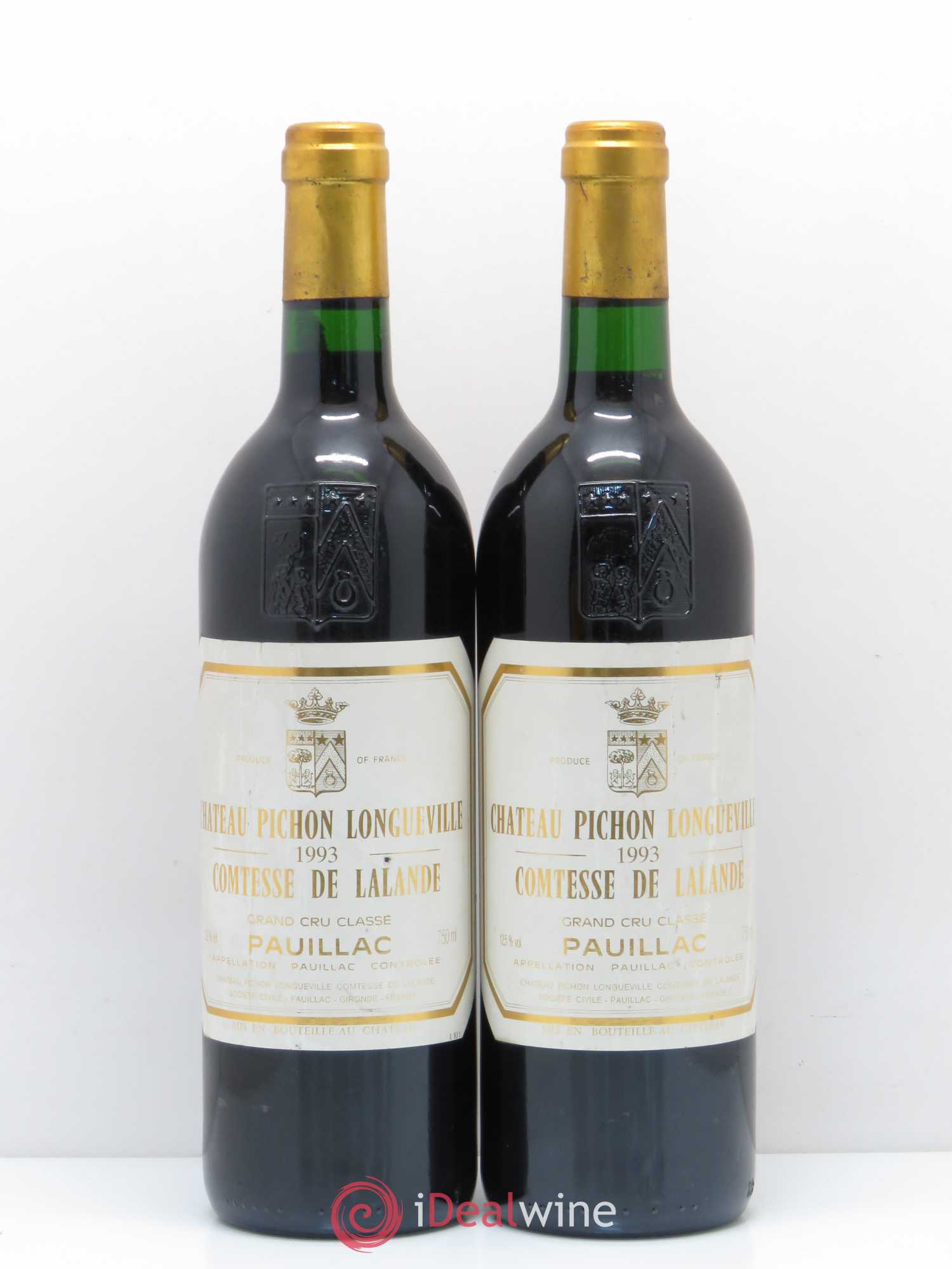 Château Pichon Longueville Comtesse de Lalande 2ème Grand Cru Classé 1993 - Lot de 2 bouteilles - 0