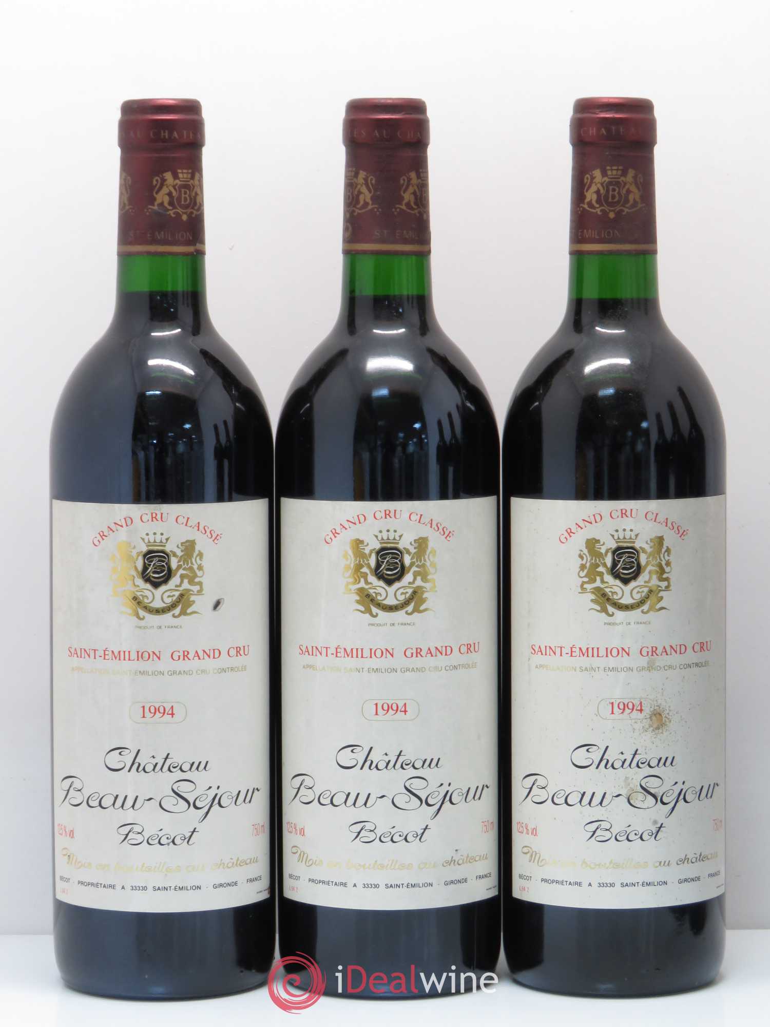 Château Beau-Séjour Bécot 1er Grand Cru Classé B 1994 - Lot de 6 bouteilles - 2