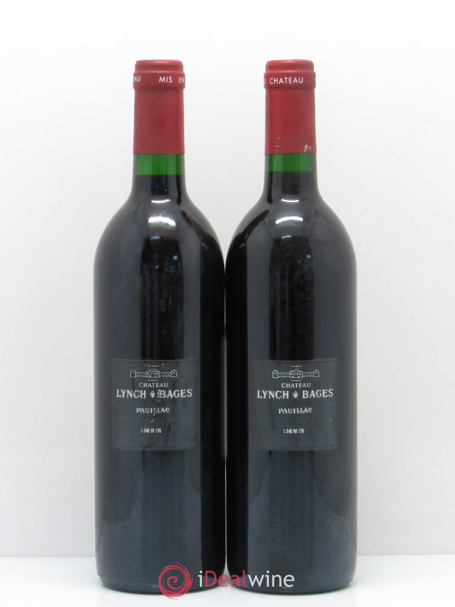 Château Lynch Bages 5ème Grand Cru Classé 1990 - Lot de 2 bouteilles - 1