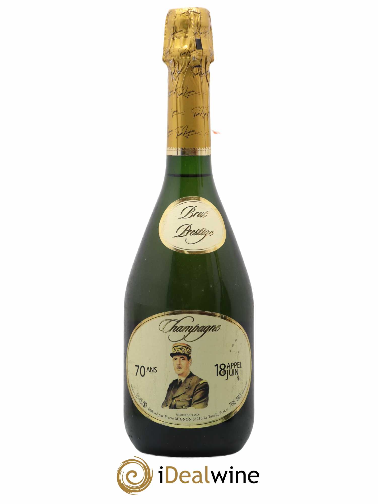 Champagne 70 ans Appel du 18 Juin Pierre Mignon - Posten von 1 Flasche - 0