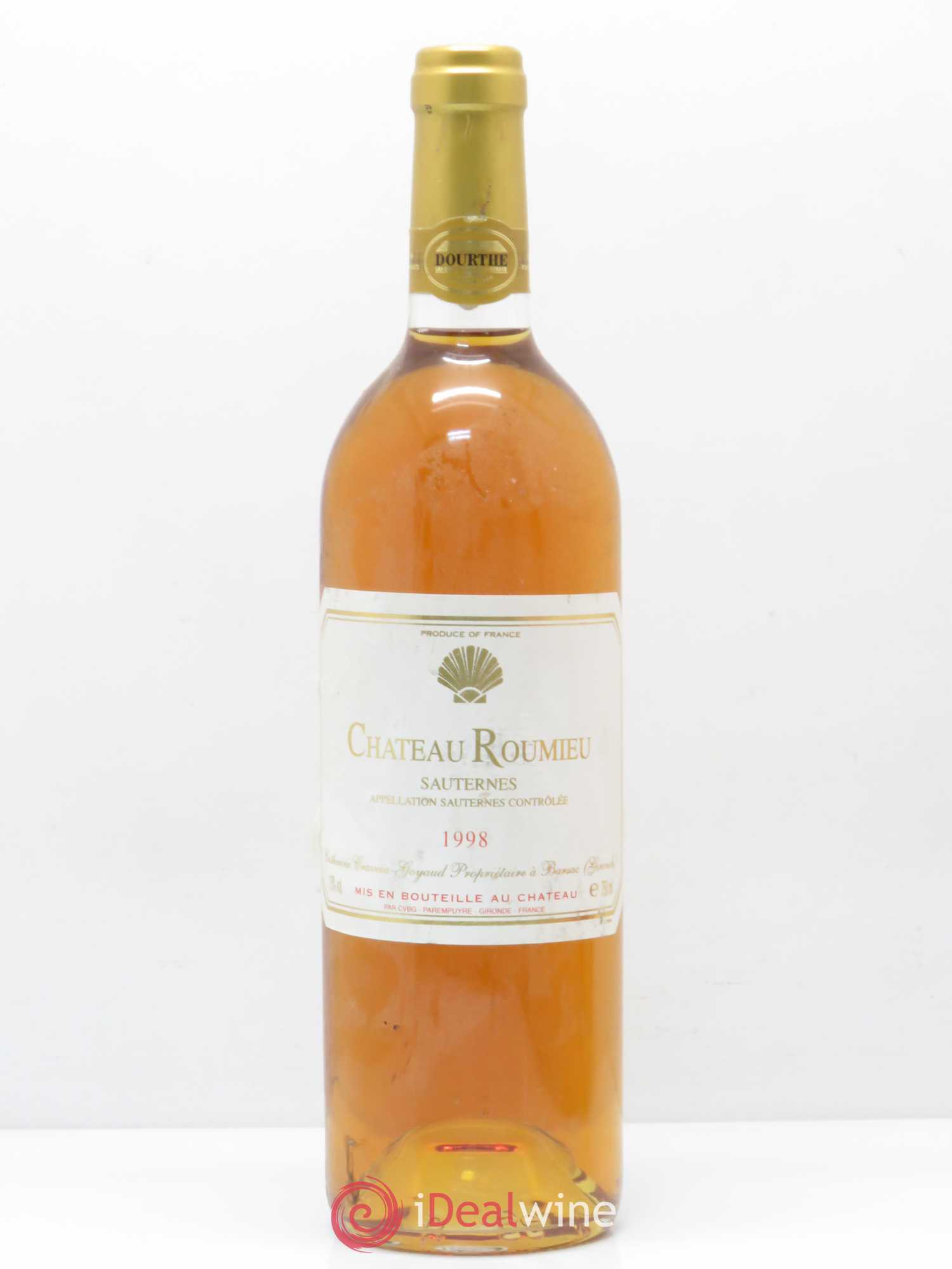 Sauternes Château Roumieu (sans prix de réserve) 1998 - Posten von 1 Flasche - 0