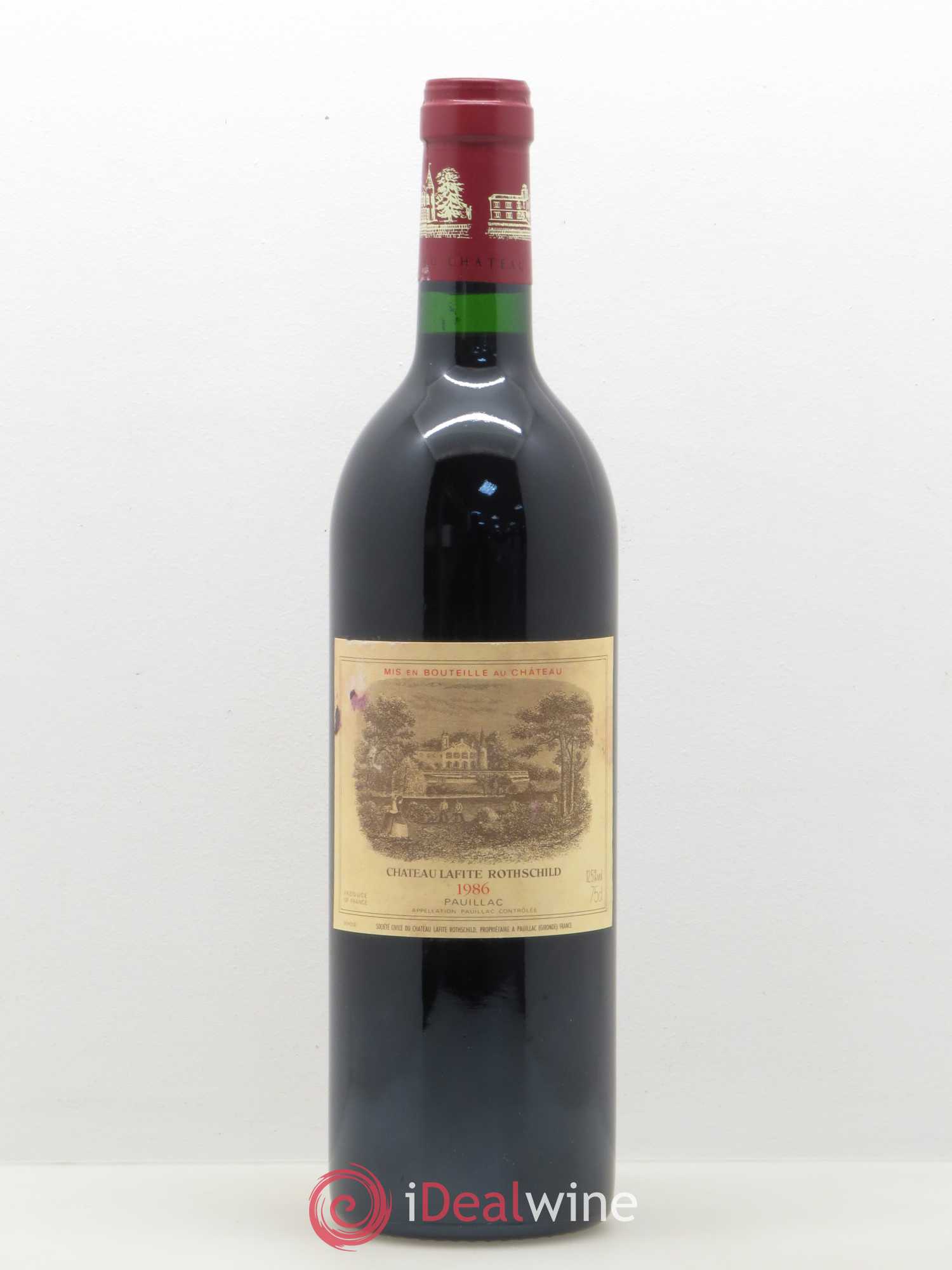 Château Lafite Rothschild 1er Grand Cru Classé 1986 - Lot de 1 bouteille - 0