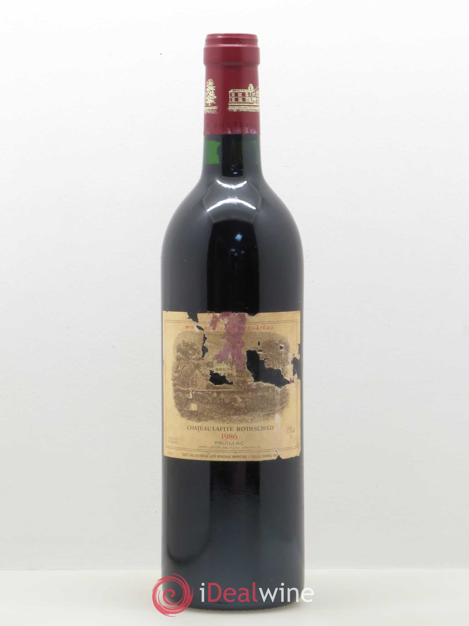 Château Lafite Rothschild 1er Grand Cru Classé (sans prix de réserve) 1986 - Lot de 1 bouteille - 0