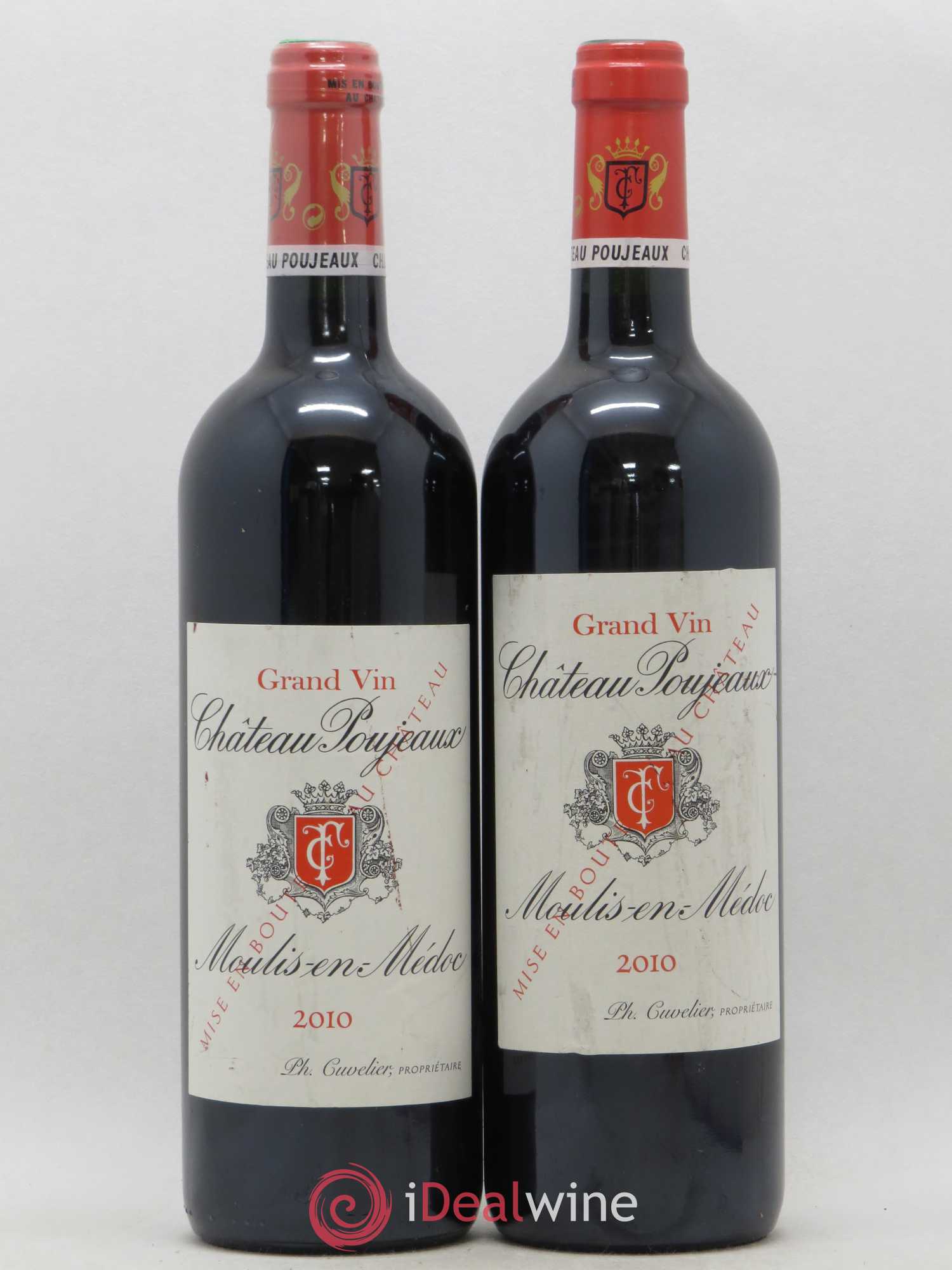 Château Poujeaux 2010 - Lot de 2 bouteilles - 0