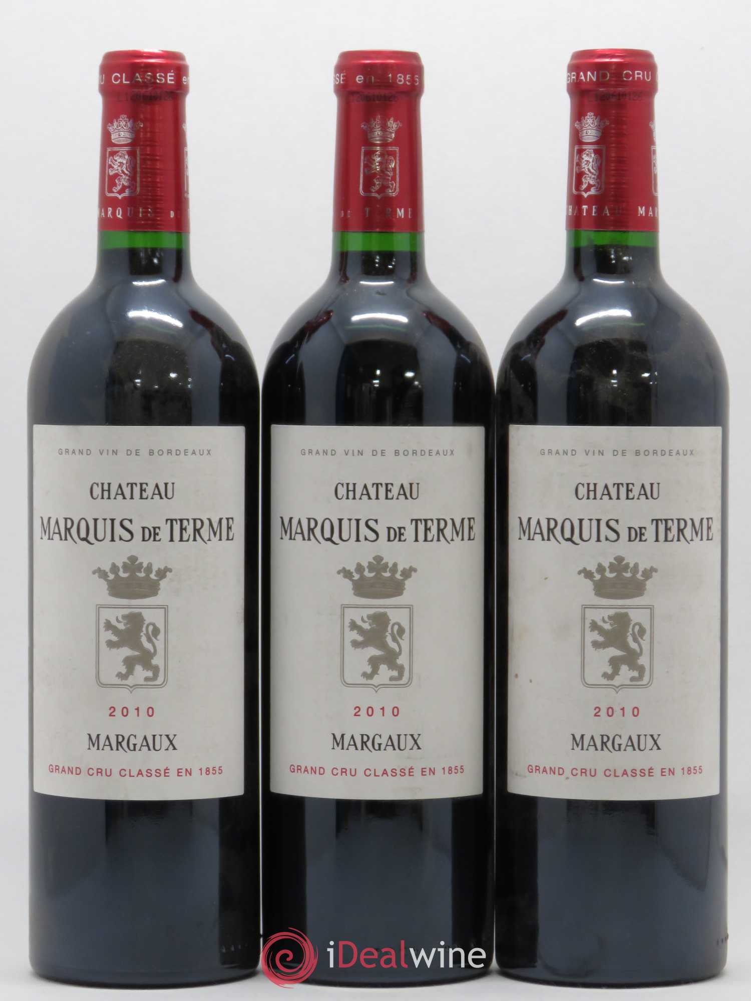 Château Marquis de Terme 4ème Grand Cru Classé 2010 - Lot de 6 bouteilles - 1
