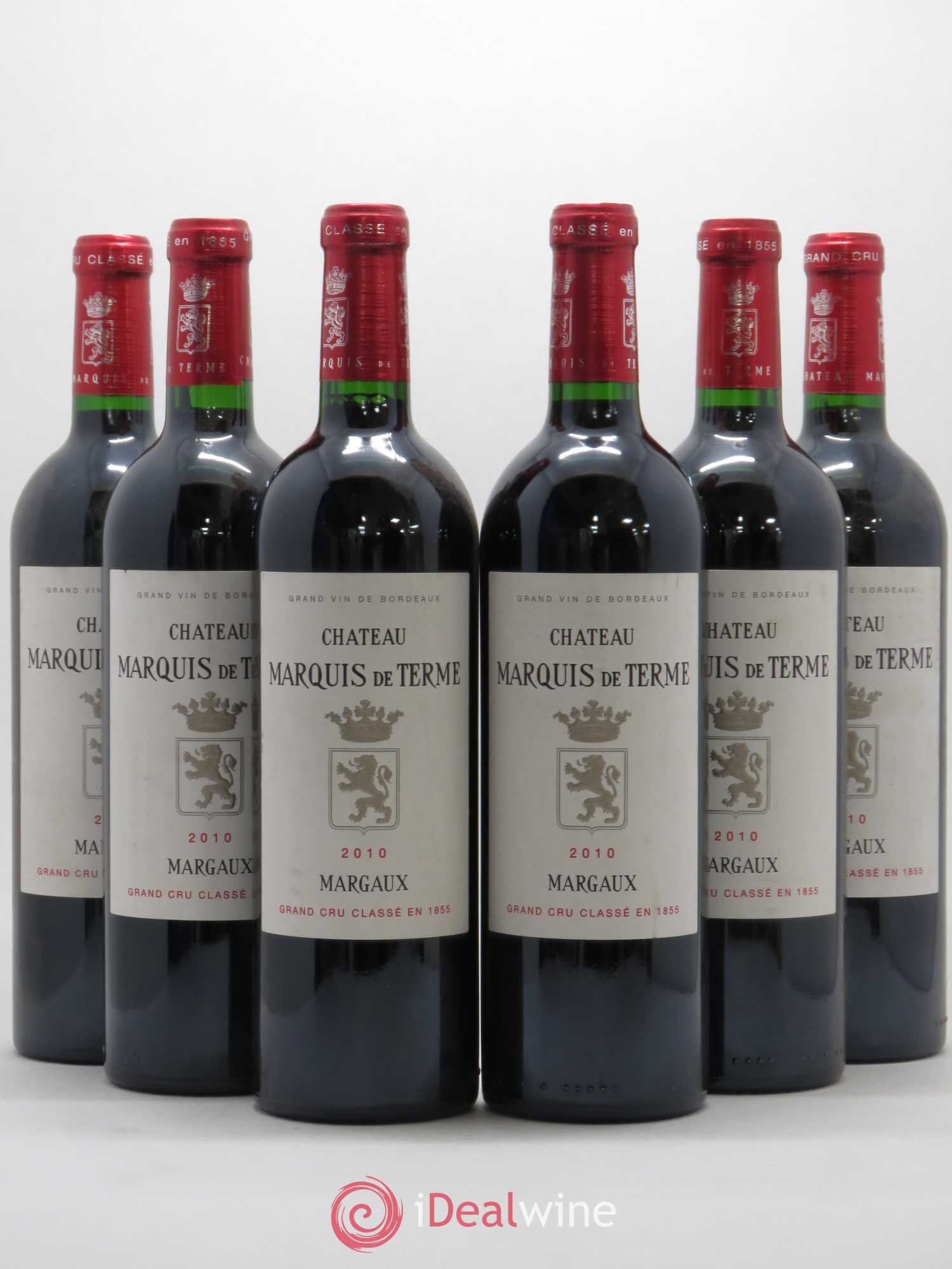 Château Marquis de Terme 4ème Grand Cru Classé 2010 - Lot de 6 bouteilles - 0