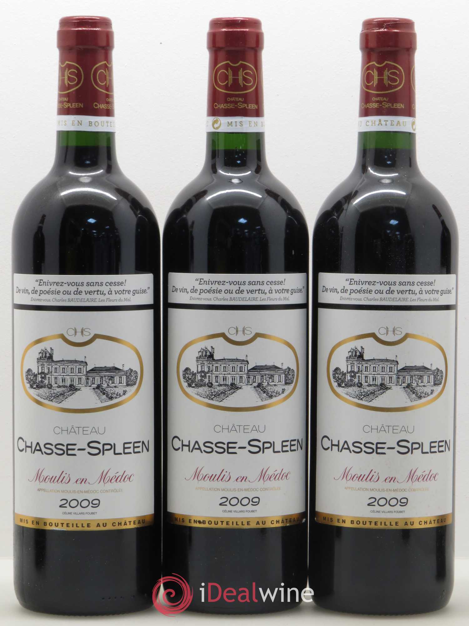 Château Chasse Spleen 2009 - Lot de 6 bouteilles - 2