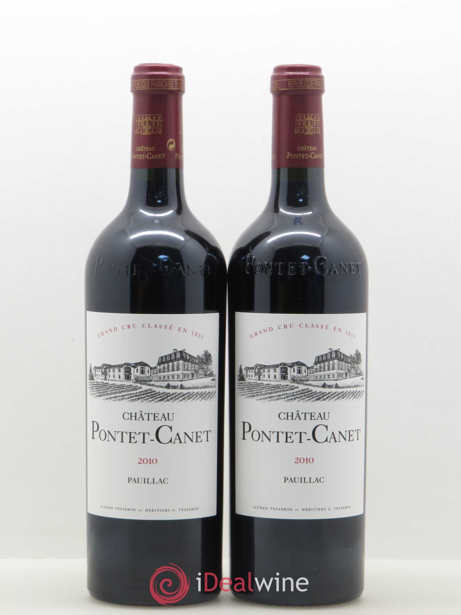 Château Pontet Canet 5ème Grand Cru Classé 2010 - Lot de 2 bouteilles - 0