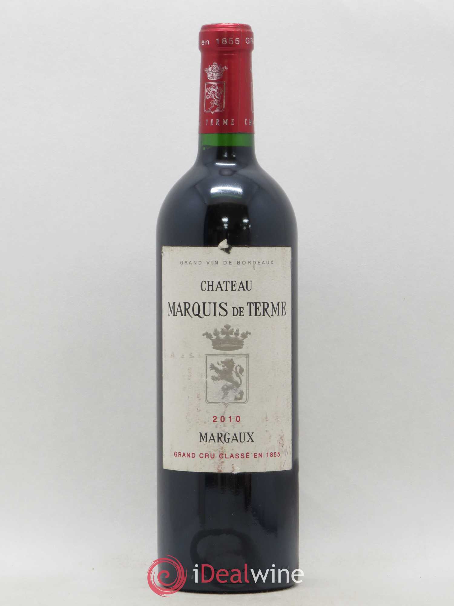 Château Marquis de Terme 4ème Grand Cru Classé 2010 - Lot de 1 bouteille - 0