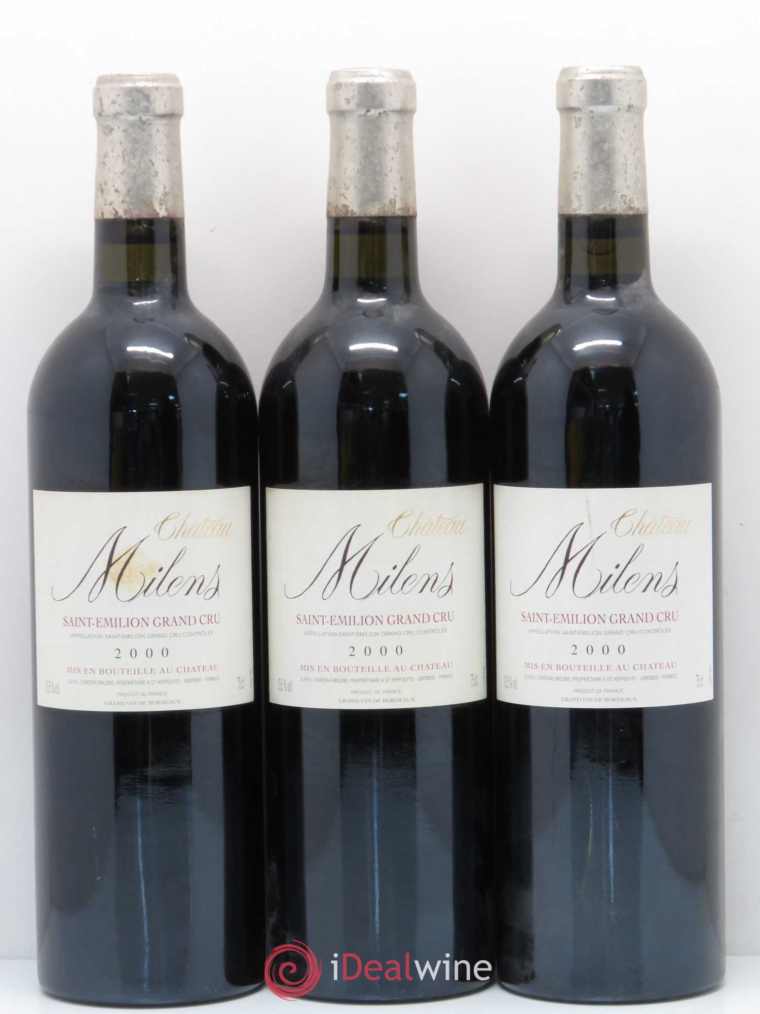 Château Milens 2000 - Lot de 3 bouteilles - 0